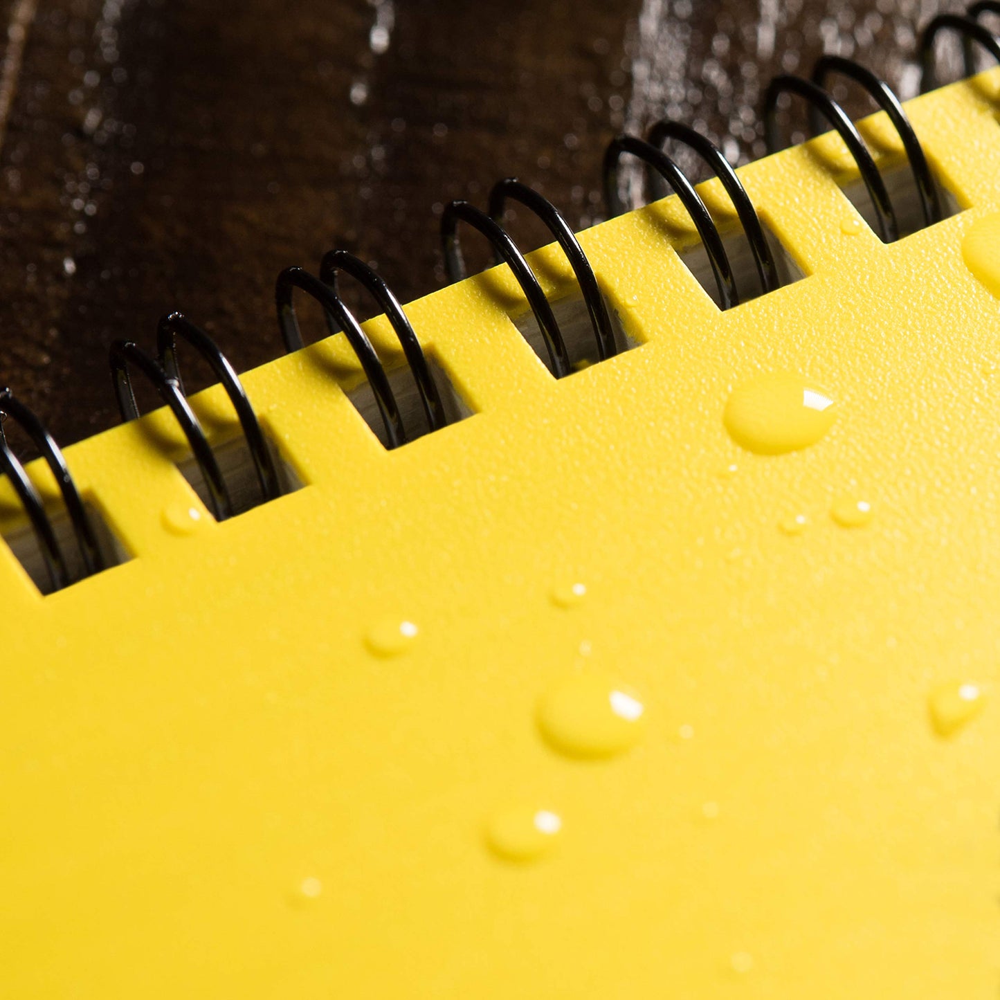 Rite in the Rain All-Weather 6" x 9" Top-Spiral Notebook, Yellow Cover, Universal Pattern (No. 169)