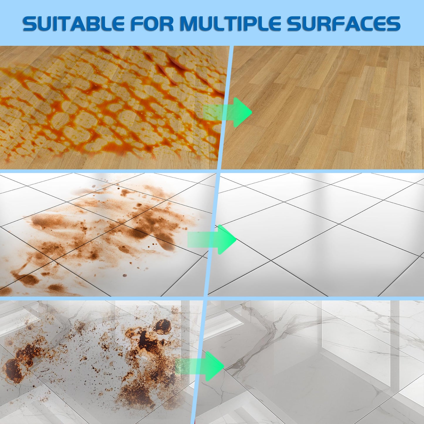 4Pcs 500ml Floor Cleaning Solution,Compatible with Dreame H11, H11 Max, H12 PRO, H12S AE, H15 Wet Dry Vacuum, Floor Cleaner Liquid Refill for Multiple Surfaces Floor Cleaner Liquid Refill