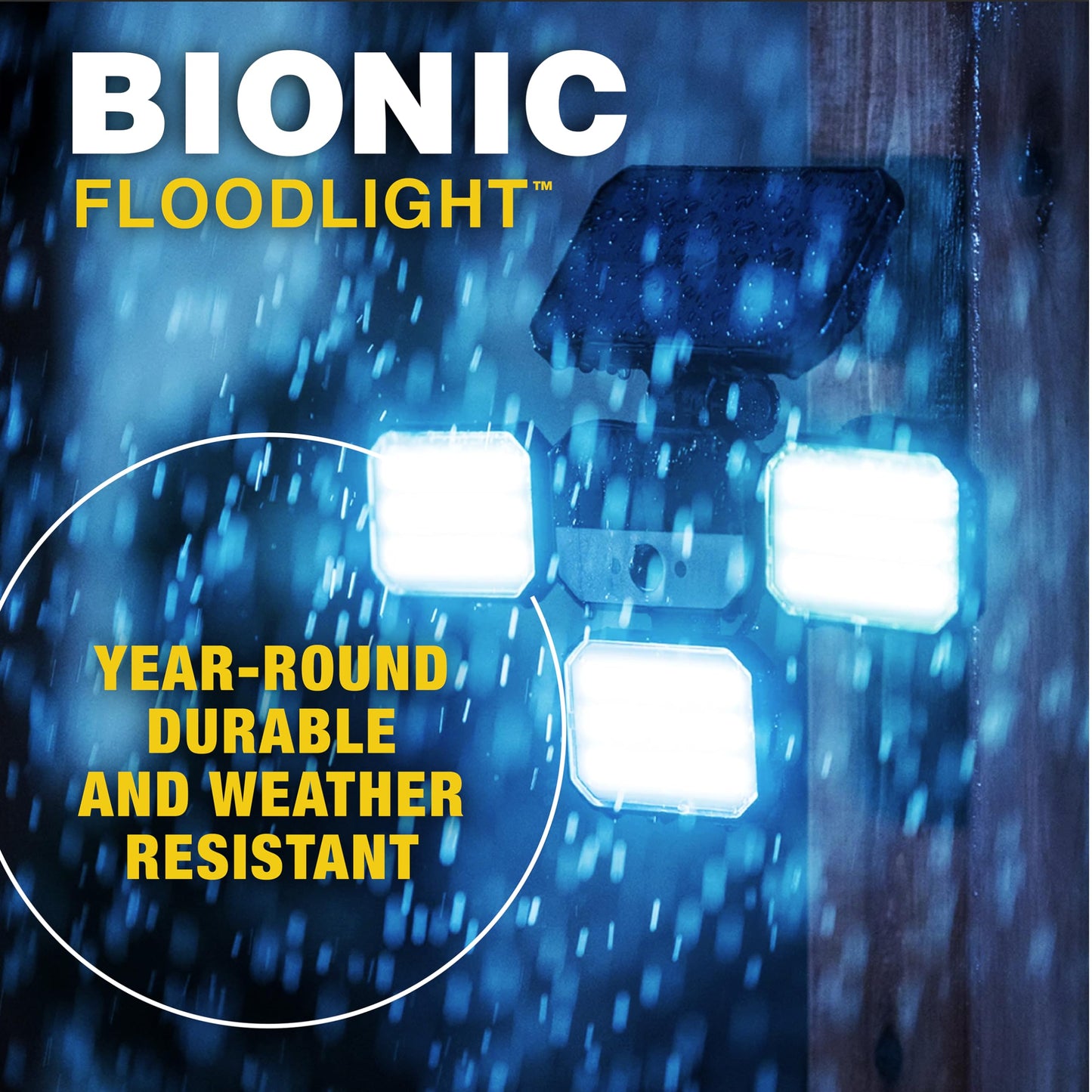 Bionic Floodlight 180 Degrees Swiveling Light by Bell+Howell Solar Lights Outdoor with Motion Sensor LED Solar Outdoor Lights 108 High Power LED Bulbs Adjustable Panels for Garden Patio As Seen On TV