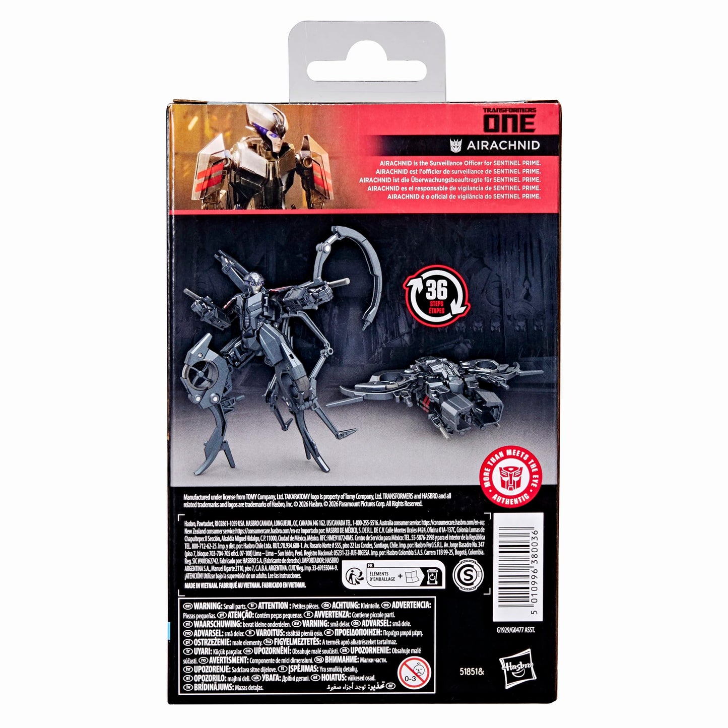 Transformers One Studio Series Airachnid Deluxe Class 4.5-Inch Converting Action Figure, Robot Toys for Ages 8+