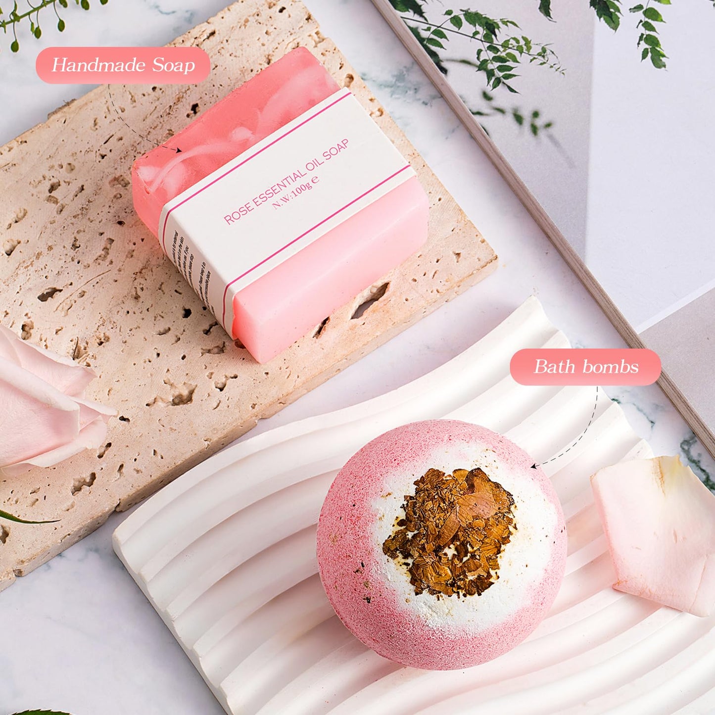 Birthday Gifts Unique for Women Get Well Soon Gifts, Self Care Baskets Bath Set Care Package Thinking of You Gifts Relaxation Gifts for Women Mom Her Friend Wife Grandma w/ Blanket