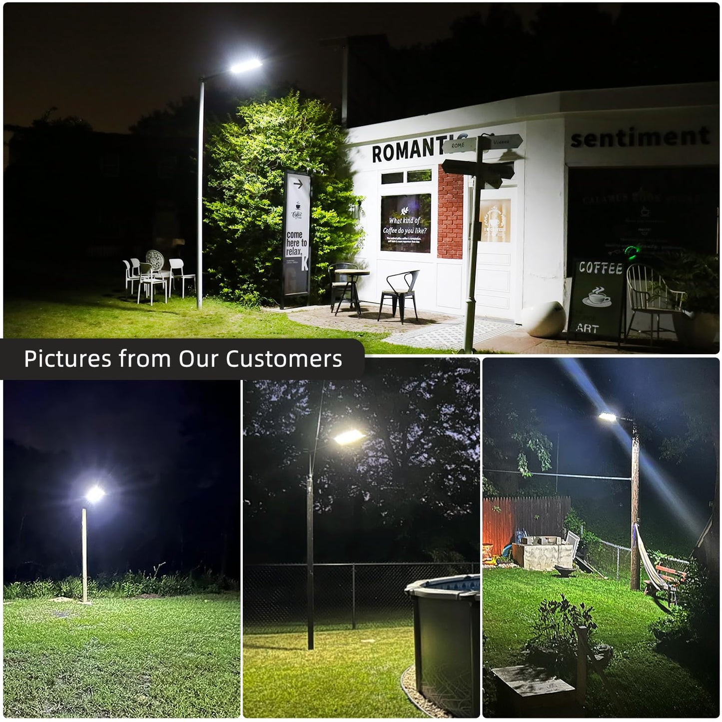 Willmind Solar Street Lights Outdoor: Solar Security Lights, 1200W, Motion Sensor with Remote Control, Flood Lights, 2500ML Brightness, from Dusk to Dawn, for Garage, Warehouse, Shop, 2 Packs White