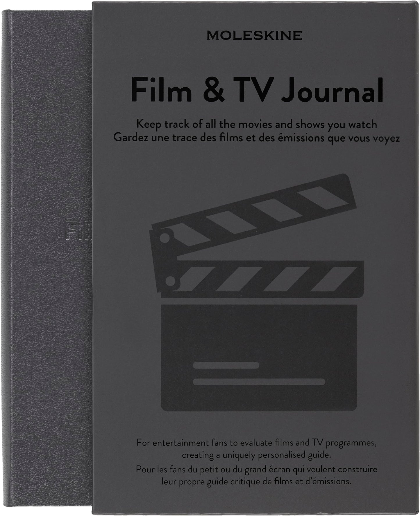 Moleskine Passion Journal, Film & TV, Hard Cover, Large (5" x 8.25") Black, 400 Pages