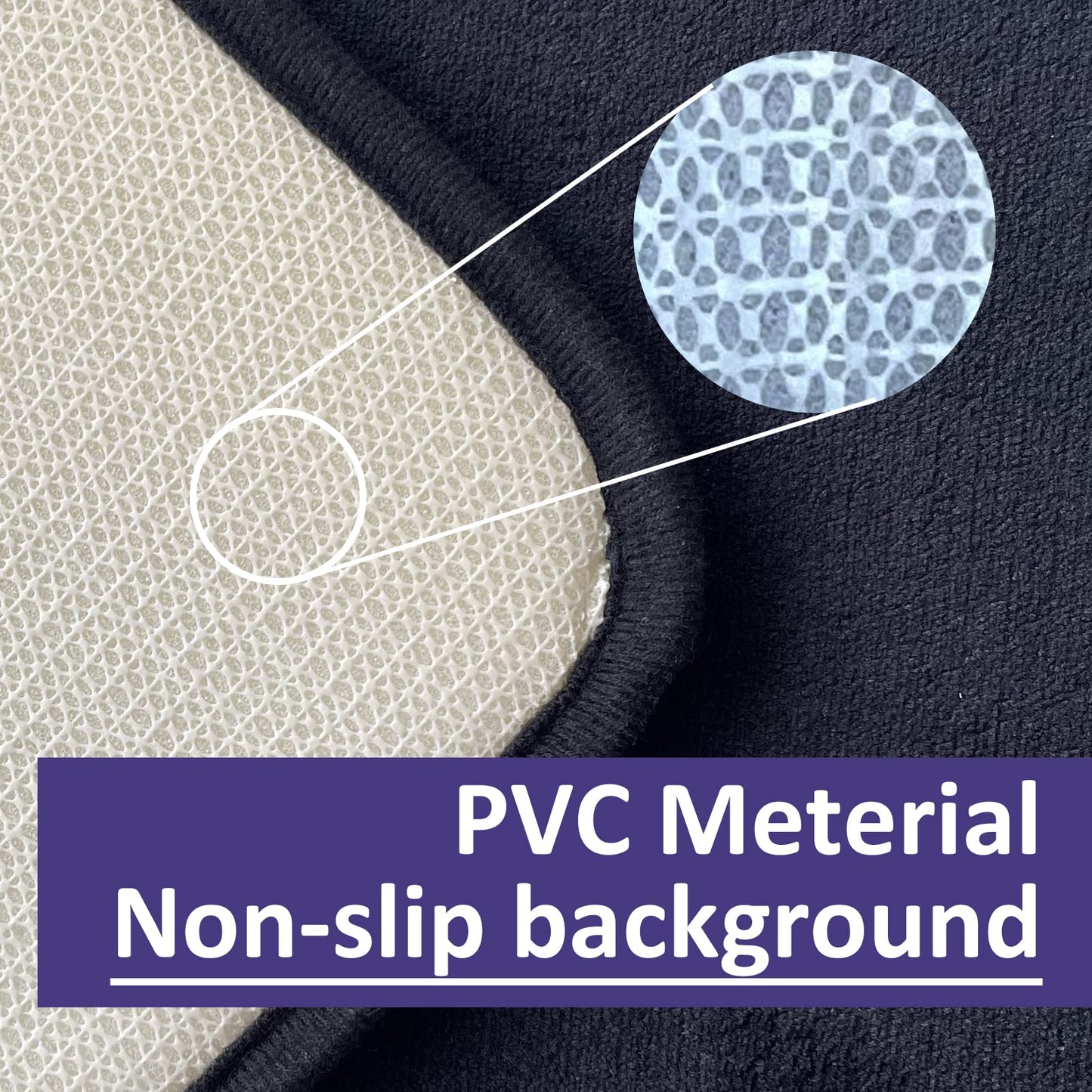 Bathroom Rugs Set Memory Foam Bath Rugs Non-Slip Bath Mat Set 3 Piece,Washable Bathroom Mats,Absorbent Shaggy Rugs Super Soft U-Shaped Toilet Rug,Bahroom Carpets for Bathroom,Tub,Shower（Black）