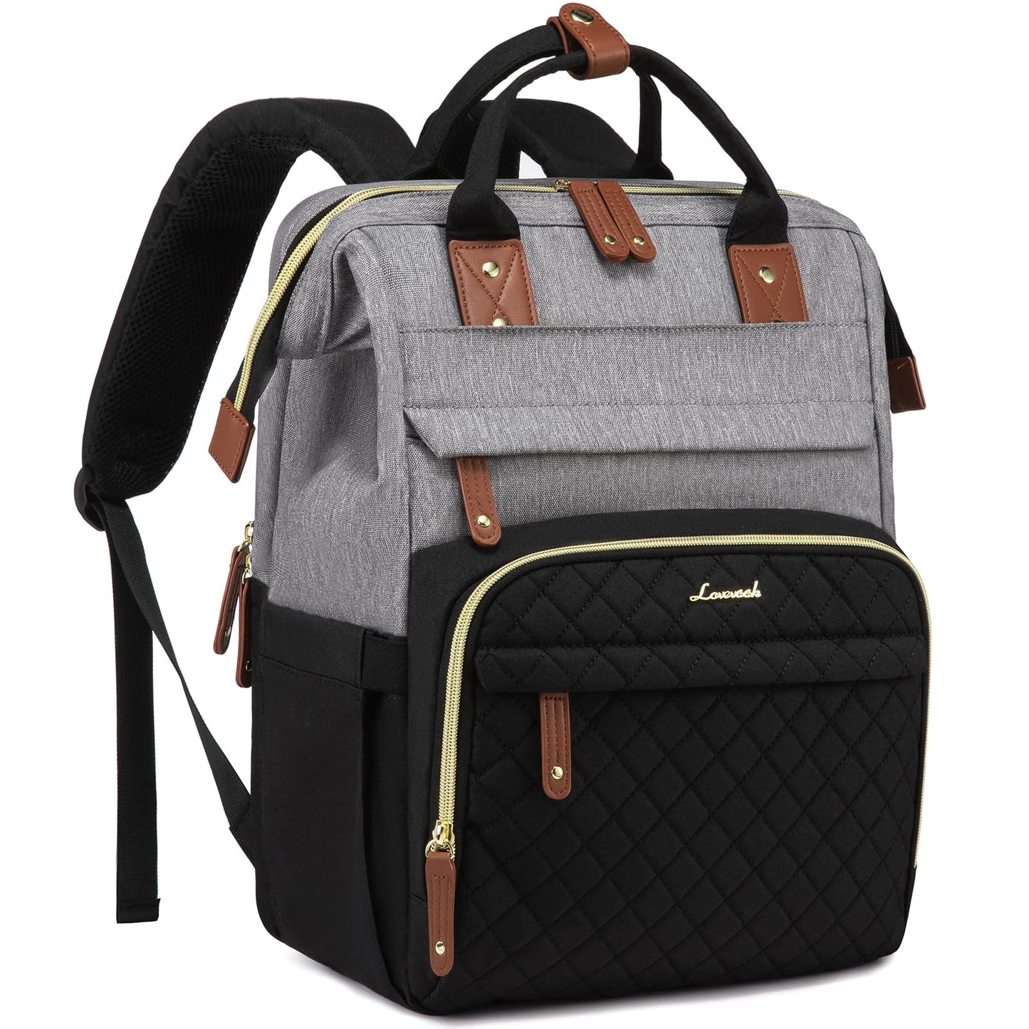 LOVEVOOK Laptop Backpack for Women, 15.6'' Waterproof Nurse Bag Teacher Work Backpack Purse for Women, Travel Computer Backpack for College Office Business Ladies