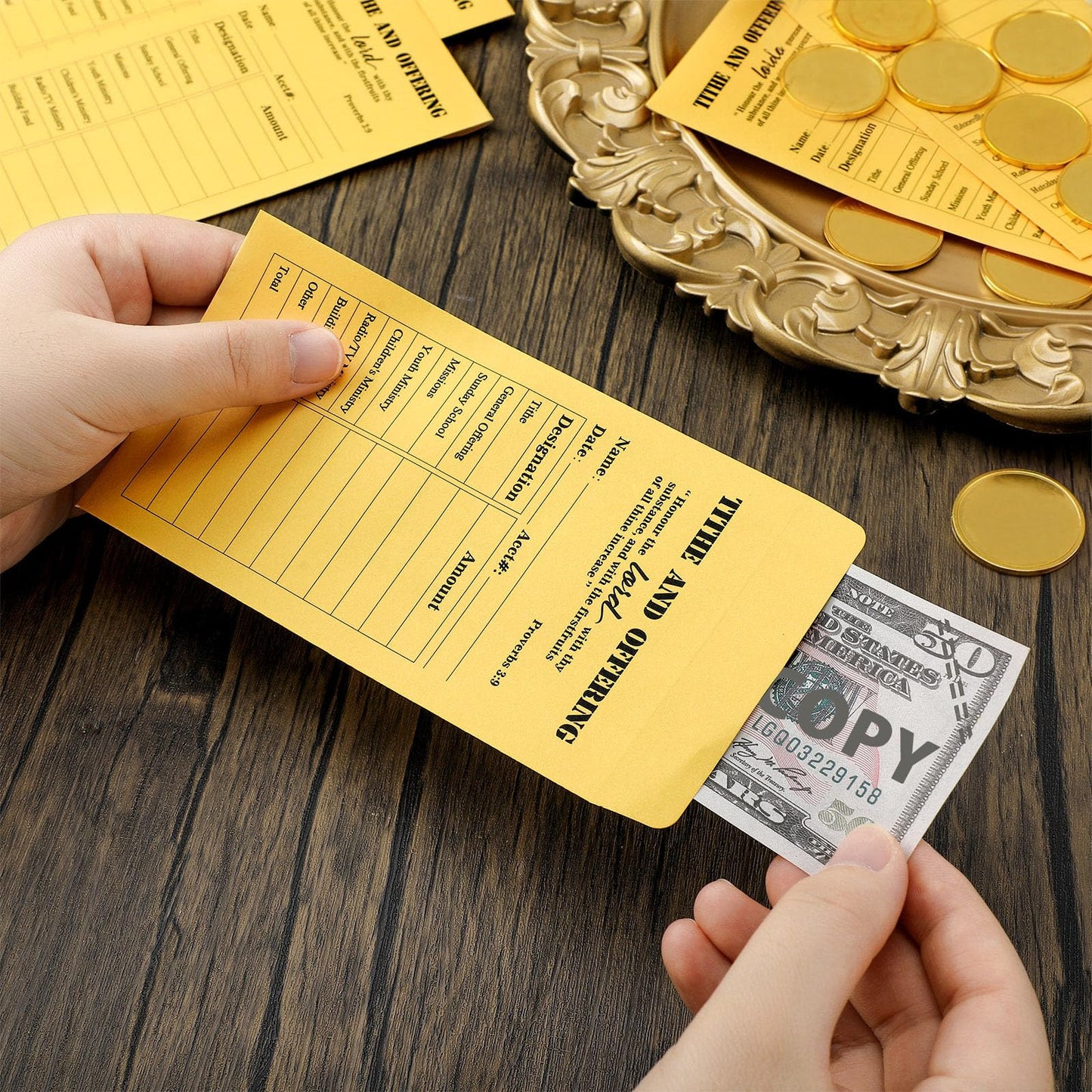 500 Pcs Tithes and Offering Envelopes for Church 6.3 x 3.5 Inches Church Supplies Tithe Envelopes for Church Saving Money Donation Supplies