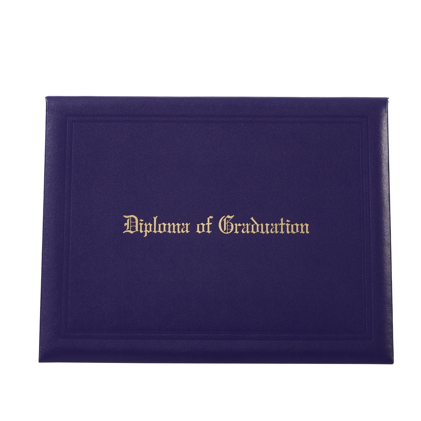 Gradwow 5 Pack Graduation Certificate Holders 8.5''x11'' Imprinted Diploma Covers PU Leather Document Cover for Adults (Purple, 8.5''x11'')