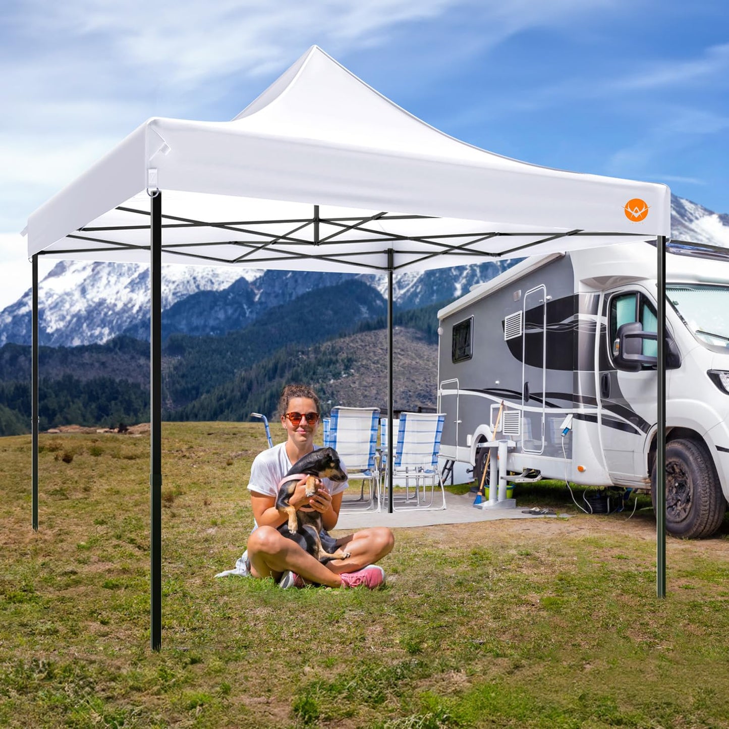 AEVNE 10x10 Canopy Replacement Top - Waterproof 2000mm with UV Protection,Fits Most Pop Up Tents,Reinforced Corners,(top only,White)