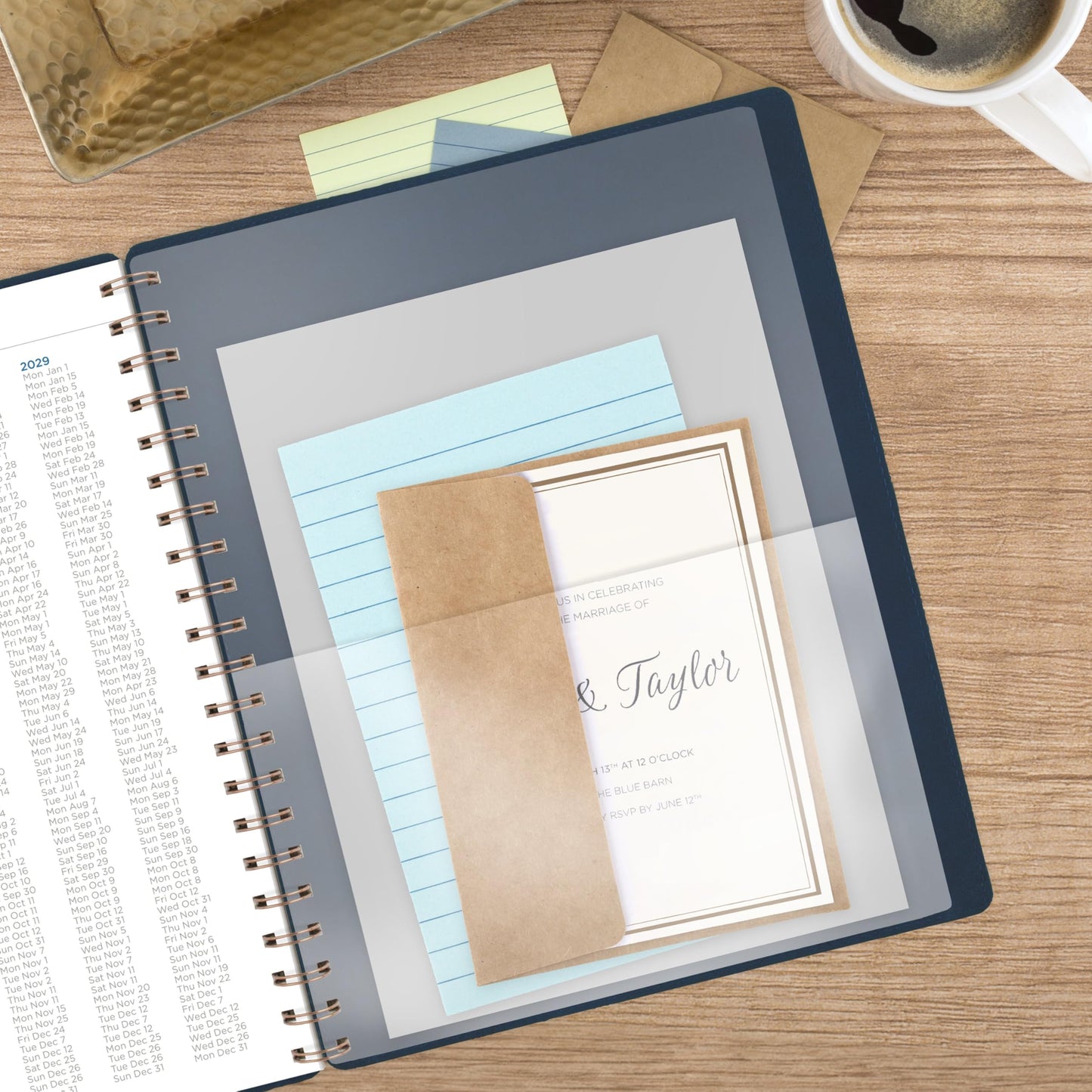 AT-A-GLANCE Planner 2026-2027 Weekly & Monthly Academic 13-Month July-July, 8-1/2" x 11", Signature, Navy (YP905A20)