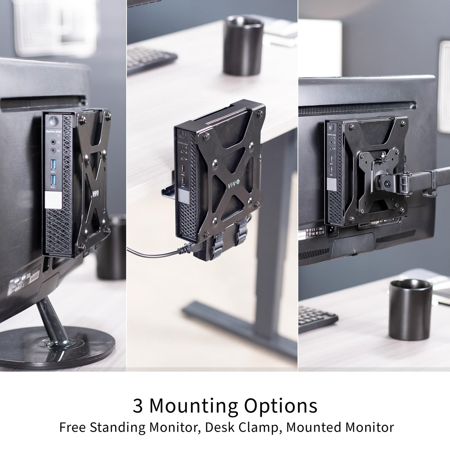 VIVO Behind Monitor VESA Mount Designed for Dell OptiPlex Micro CPU