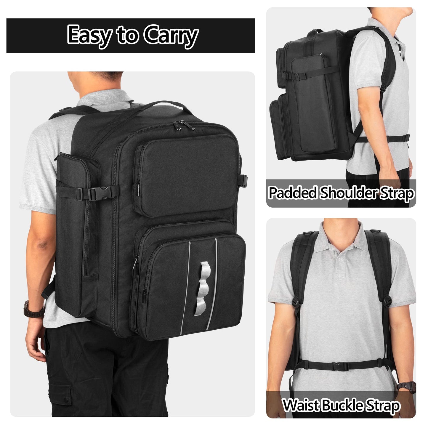 GOBUROS RC Backpack for 1/10 Car, RC Storage Bag with Multi Pockets for Tools and Other Accessories,Easy Carrying with Adjustable Shoulder Strap (Patent Pending)