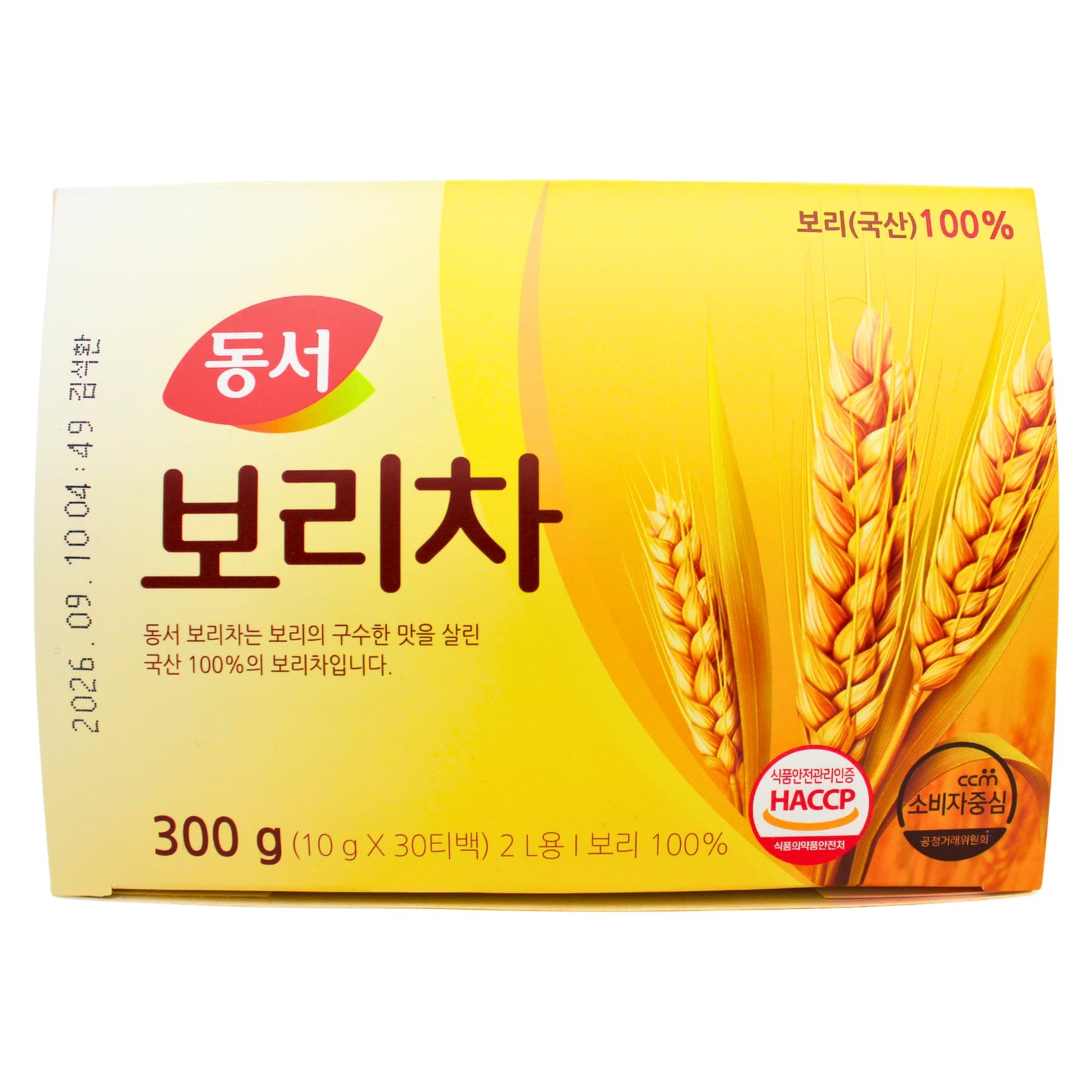 (Barley Tea, 30 TB x 1) - Dongsuh Roasted Barley Tea, 10g x 30 bags