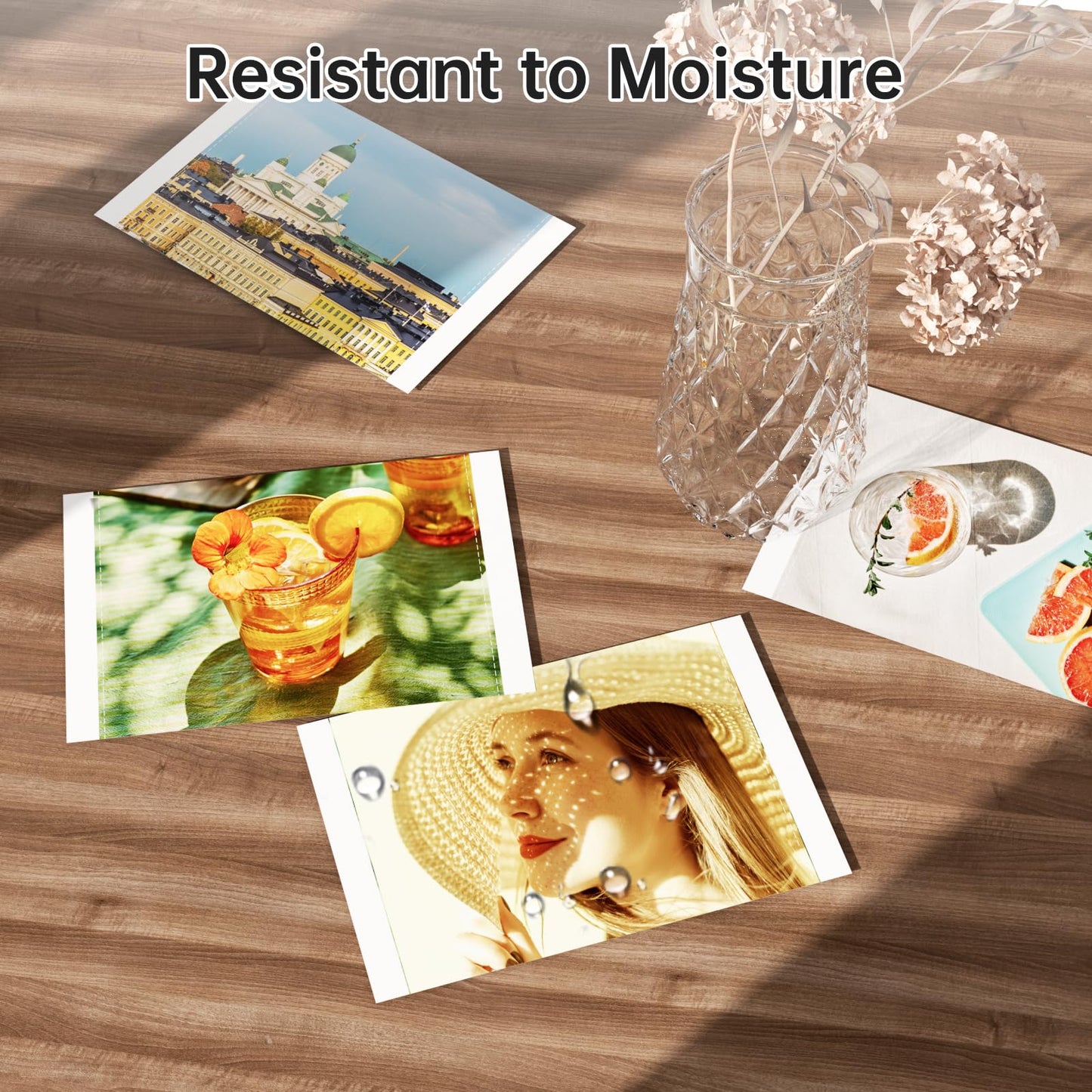 CP4100/CP4000L 4X6 Photo Printer Paper 108 Sheets and 2 Ribbons, for HPRT iDPRT CP4100/CP4000L Phone WiFi Instant Color Picture Sublimation Printer Papel Fotográfico para Impresora Photo Paper