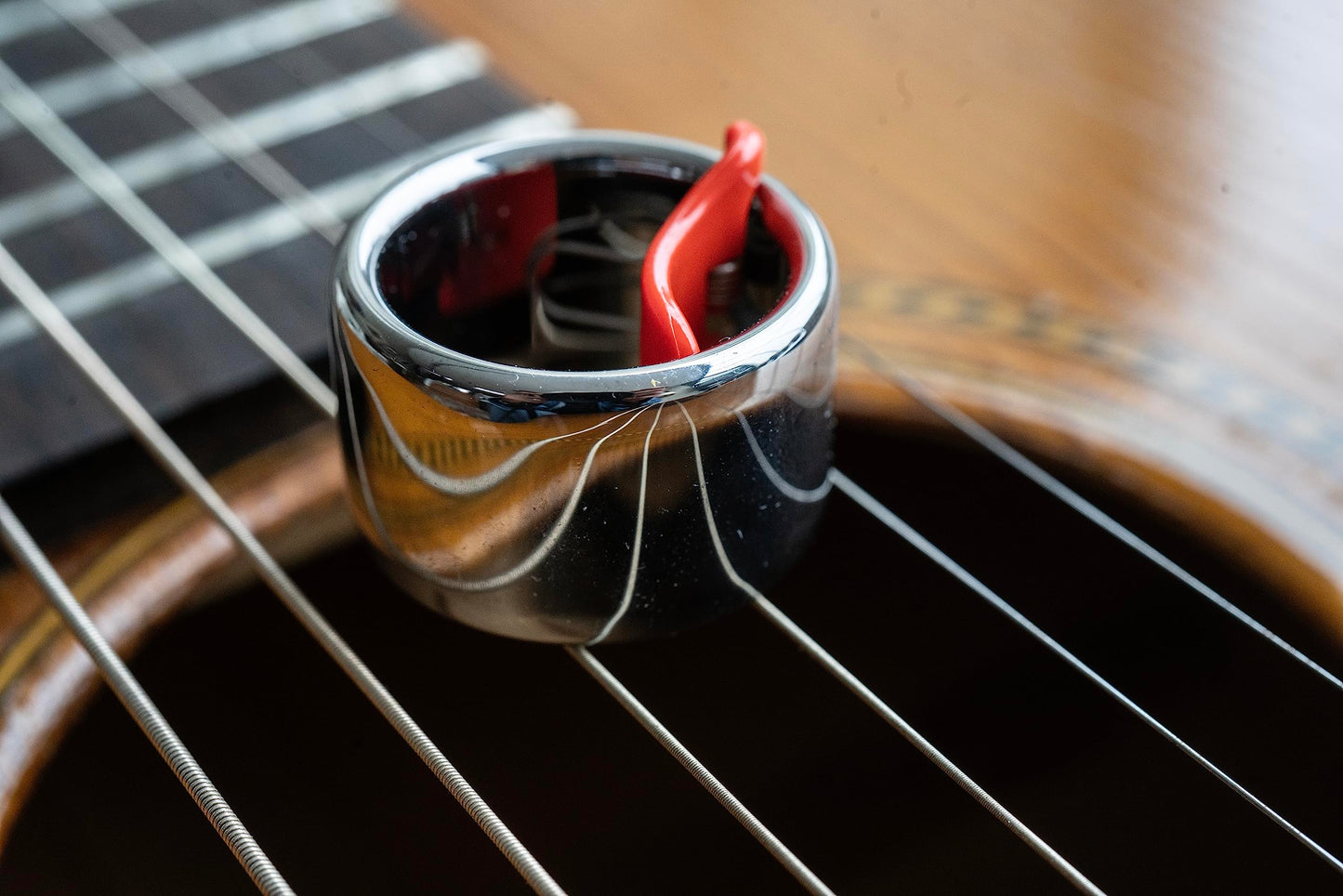 Black Mountain Slide Guitar Rings - Made From Tungsten Steel. Acoustic Guitar Slide, Electric Guitar Slide, Bass, Ukulele, and More. Almost as Hard as Diamond, Smooth Surface Finish, New Invention.