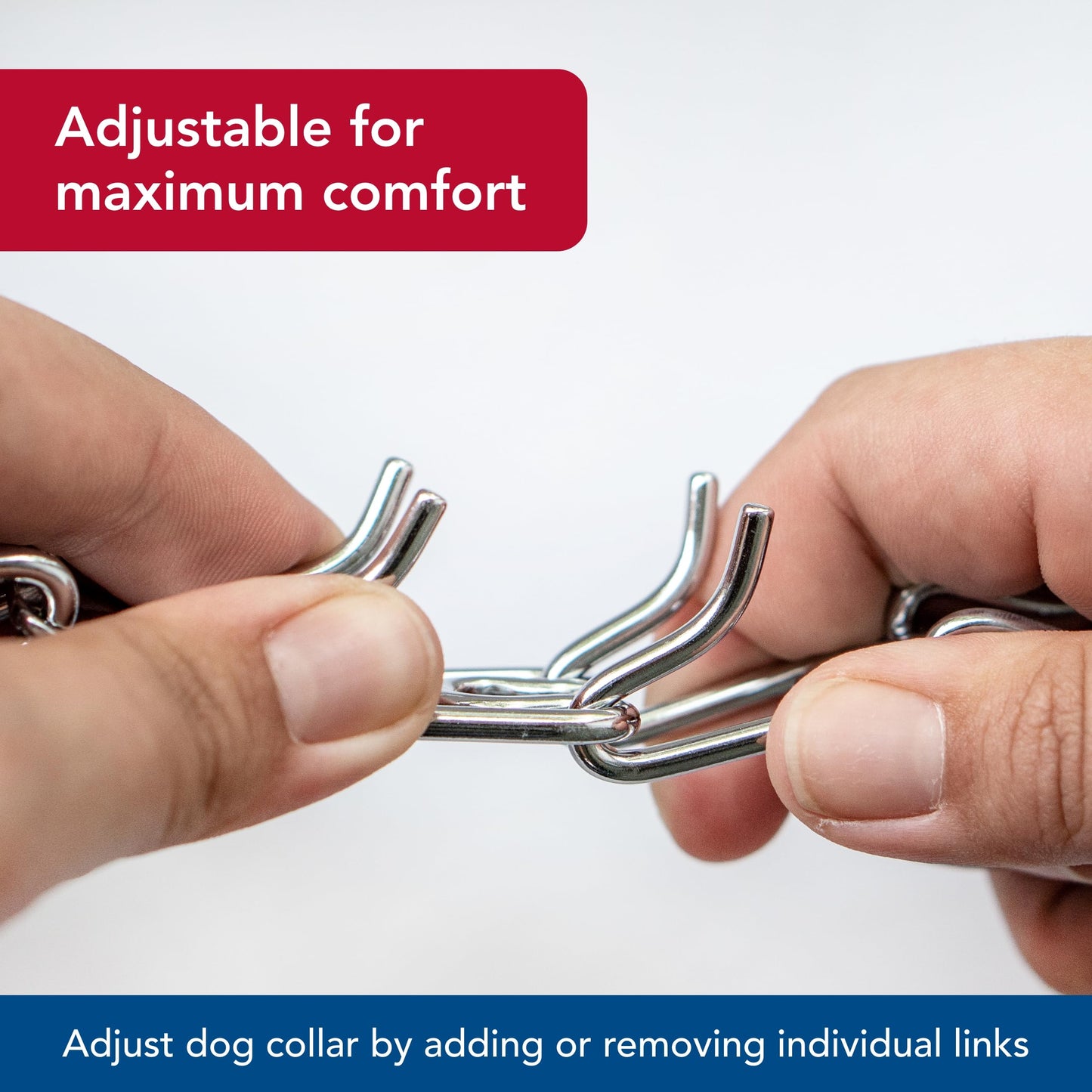 Herm Sprenger - Ultra-Plus Prong Dog Training Collar - Chrome - 3.8 mm x 22" Neck Size; 25" Chain Length