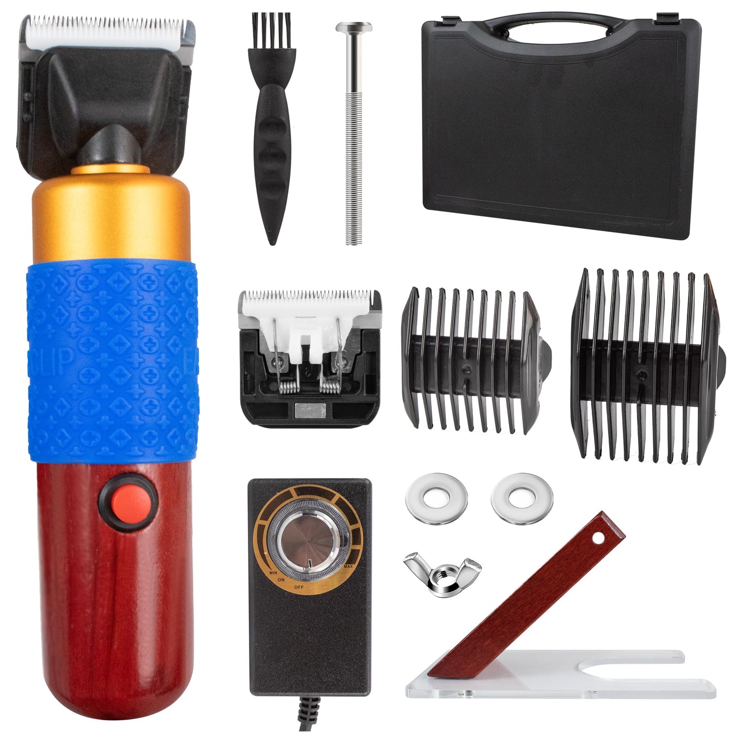 NeedleNest Carpet Trimmer with Shearing Guide and 2 Blades, Speed Adjustable Rug Tufting Carver Clippers, Electric Rug Shears Carpet Carving Tool for Handmade Rug Clean and Tufted Rug