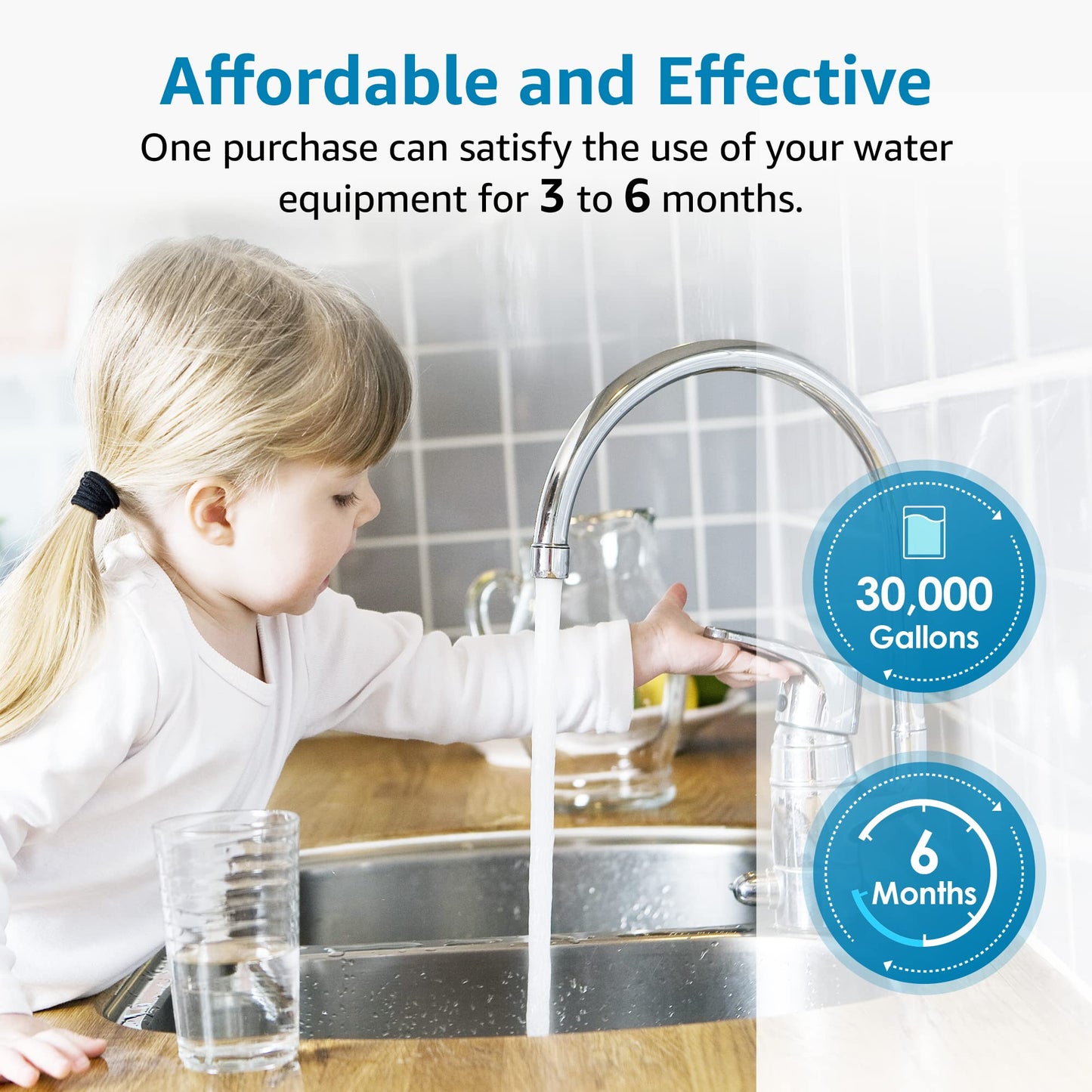 AQUACREST FXHSC Water Filter, Compatible with GE FXHSC, Culligan R50-BBSA, Pentek R50-BB and Dupont WFHDC3001, American Plumber W50PEHD, GXWH40L, GXWH35F Whole House Filter(Pack of 2)