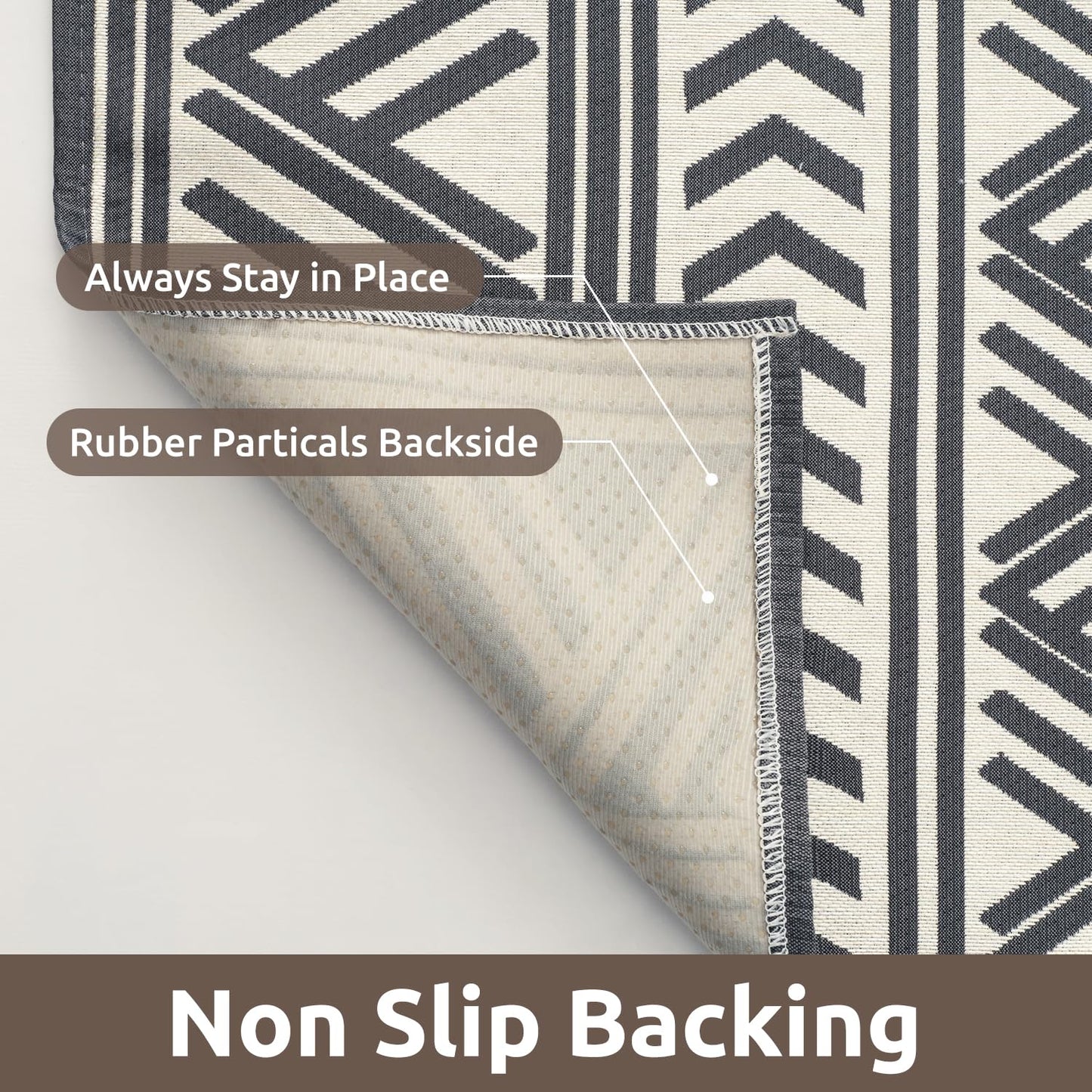 4x6 Outdoor Rug Braided Indoor Outdoor Rugs Carpet Non Slip Outdoor Patio Rug with Rubber Particles Backing, Boho Outdoor Area Rug for Patio Deck Porch Balcony Backyard Living Room, Blackish Grey