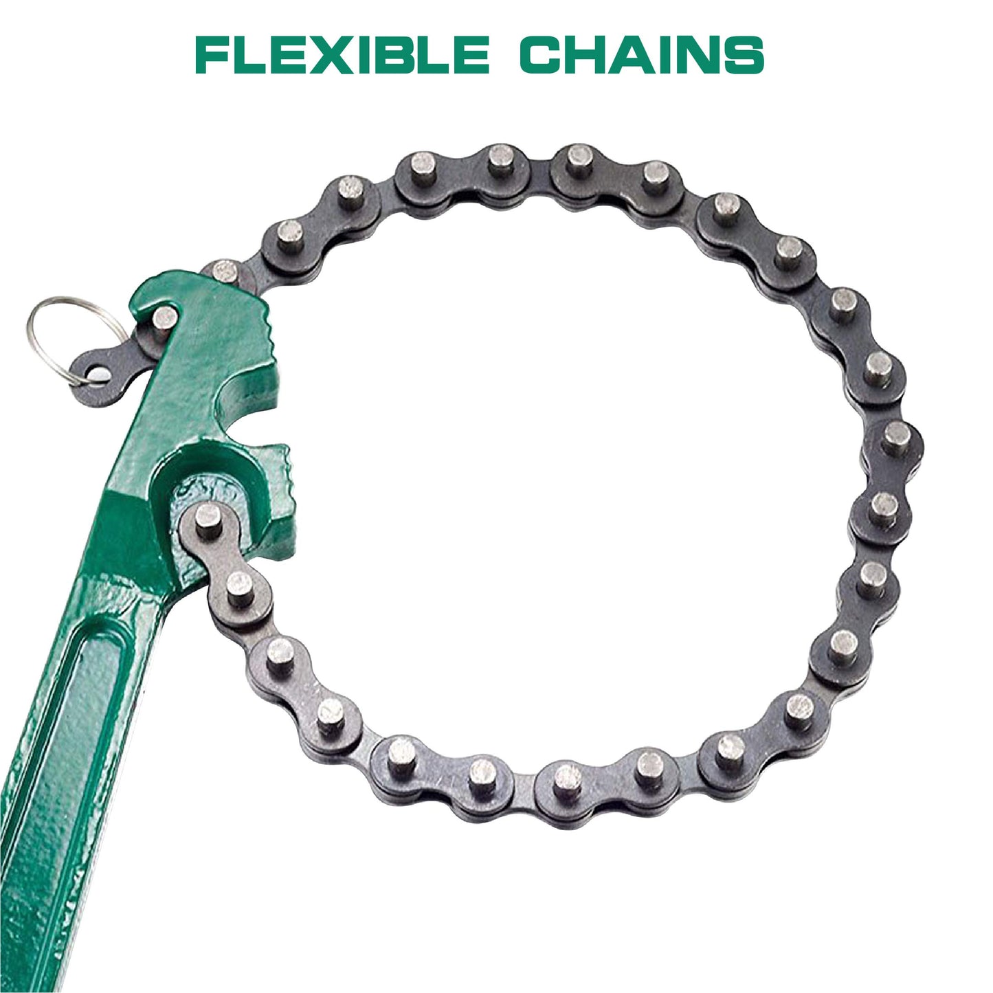 Ratcheting Chain Wrench, Taxutor 16 inches Automotive Oil Fuel Filter Chain Wrench Pliers Adjustable Removal Remover Tool