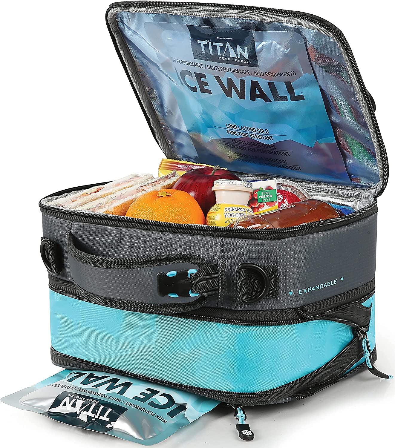Arctic Zone 1356897 Artic Zone Titan Deep Freeze Lunch Bag Black, Plastic, 1 Kilogram