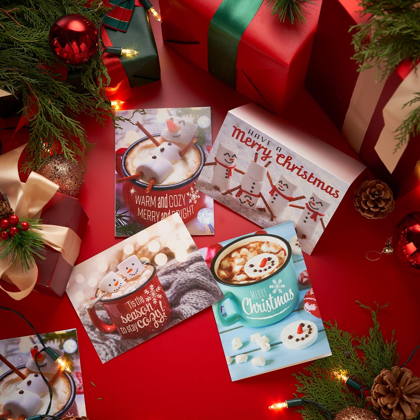JOYIN 72 Christmas Holiday Greeting Cards with Envelopes for Winter Xmas Season Merry Christmas Cards, Winter Animal Collection, Wintertime Gifts Cards