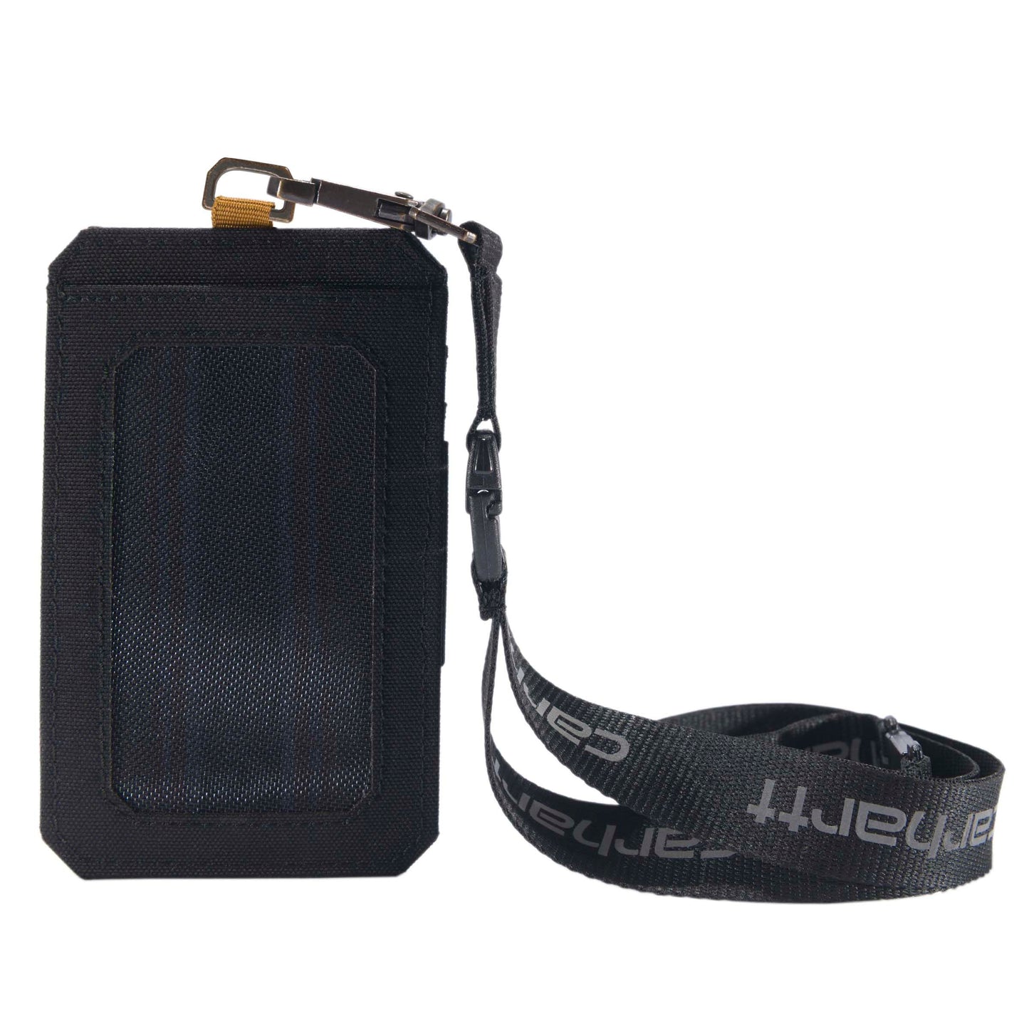 Carhartt Men's B0000247 Nylon Duck ID Holder and Lanyard, Nylon Duck (Black), One Size