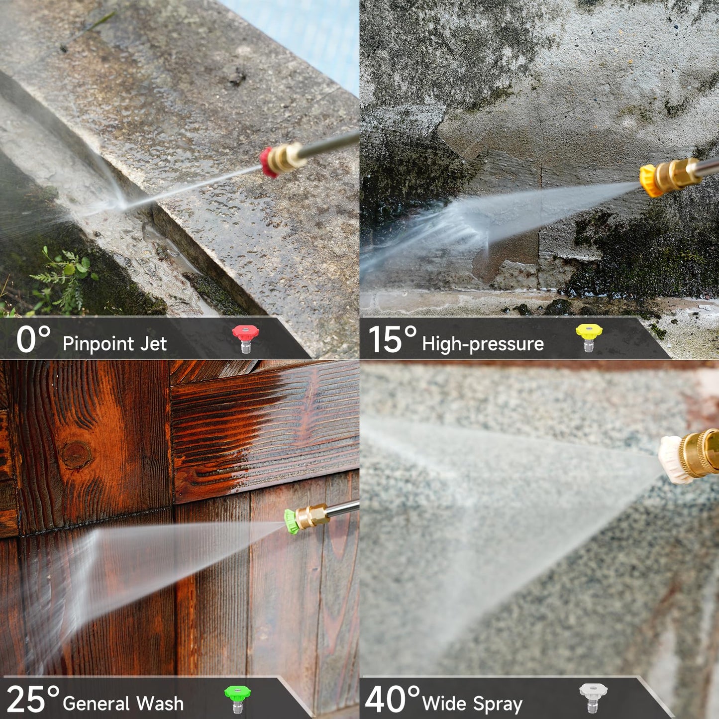 AIVOLT Electric Pressure Washer, Anti-Tipping Power Washer Pressure with 36FT Cable & 25FT Hose, 4 Nozzles, Soap Tank, High Pressure Cleaner Machine for Car Washing, House, Garden