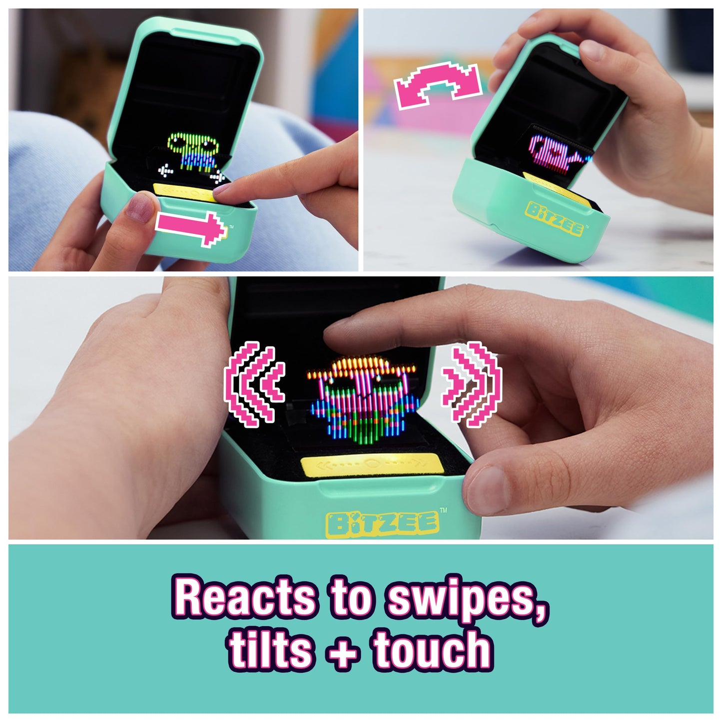 Bitzee, Interactive Toy Digital Pet and Case with 15 Animals Inside, Virtual Electronic Pets React to Touch, Kids’ Toys for Girls and Boys