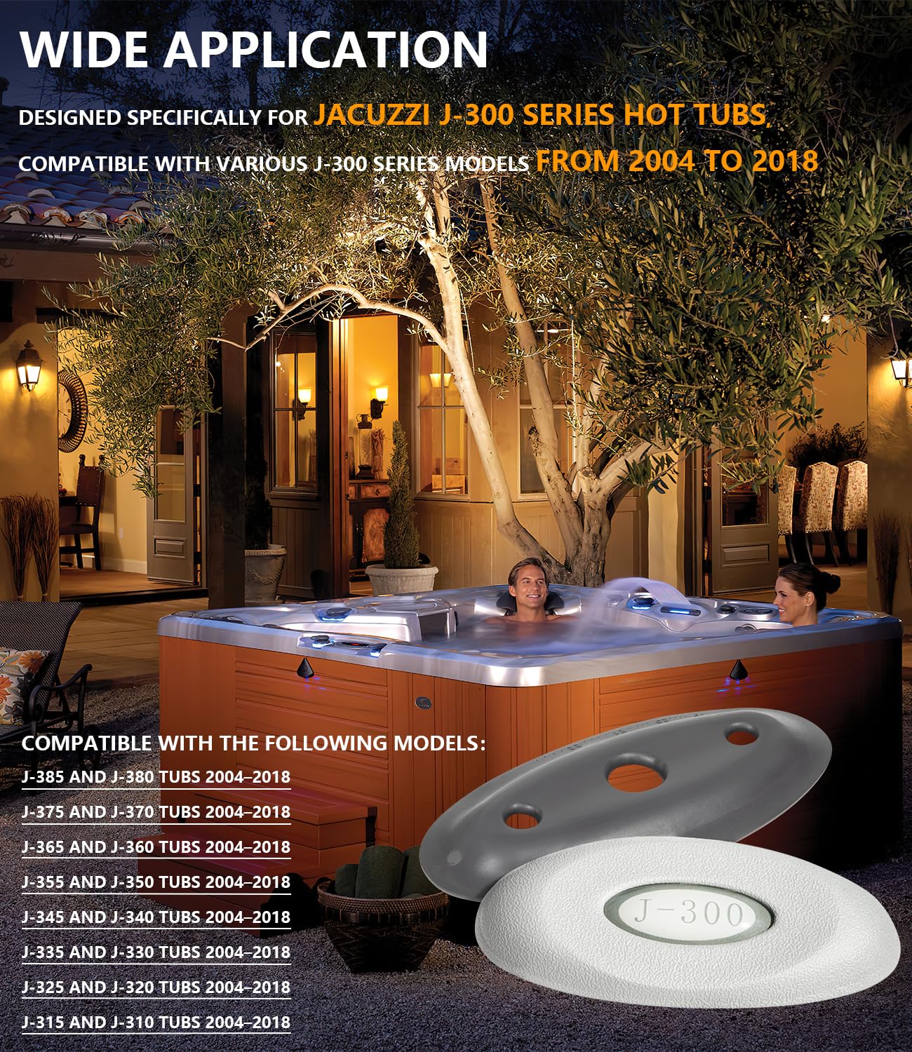 4PCS 2472-824 Oval Pillow Insert (6455-488) + Back Mount (2455-105) Replacement for Jacuzzi J-300 Series 2004+ Pillow Headrest