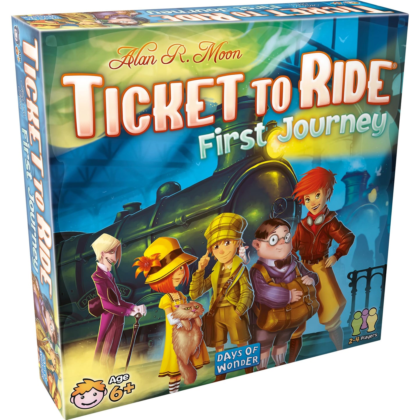 Ticket to Ride - First Journey (English) - Board Games - Strategy/Family - Games for Kids and Family - Ages 6+ - 2 to 4 Players - 15 to 30 Minute Playtime - Made by Asmodee