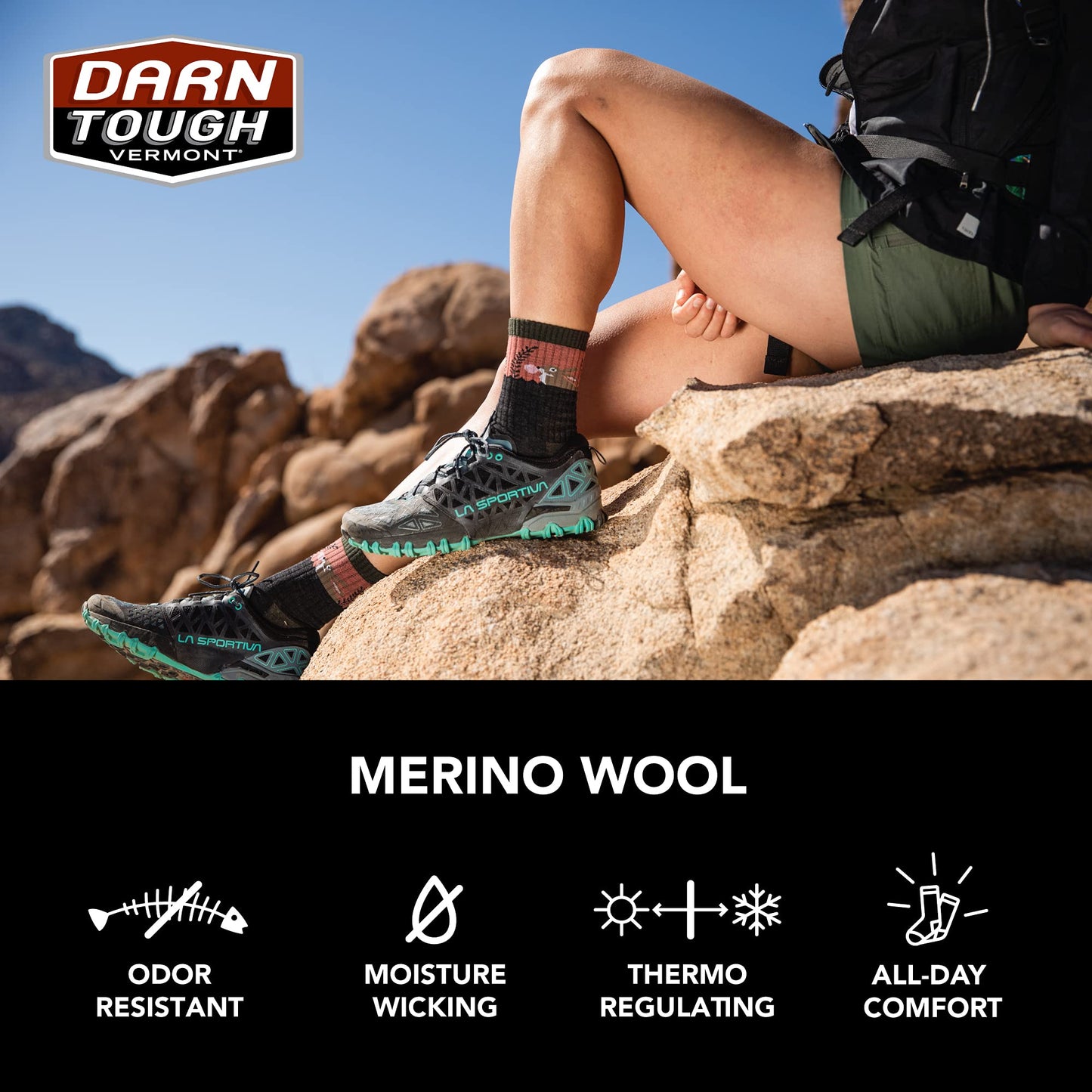 Darn Tough Women's Nomad Boot Midweight Sock with Full Cushion (Style 5005) - Dark Teal, Smal