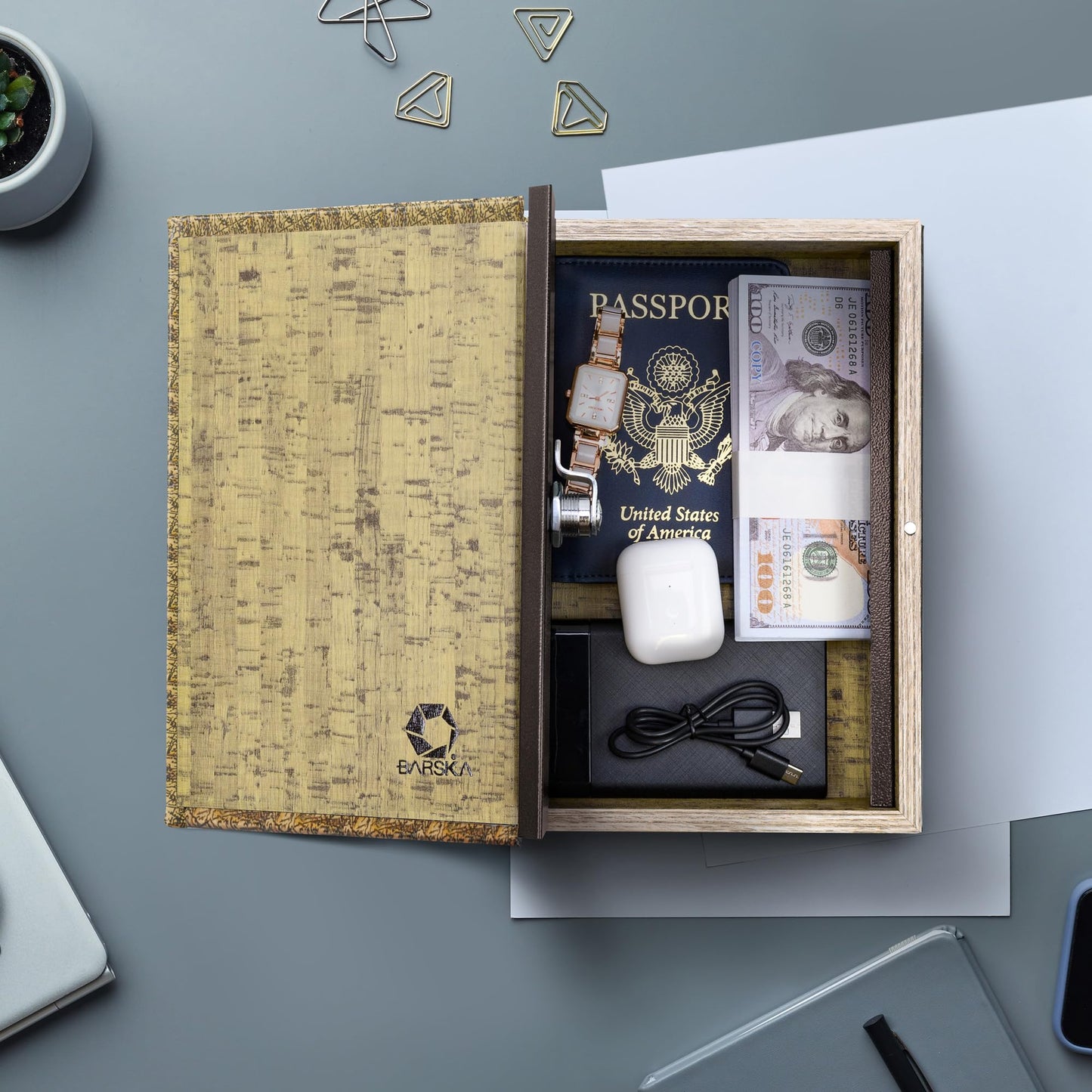 Barska Optics Antique Map Diversion Book Lock Box
