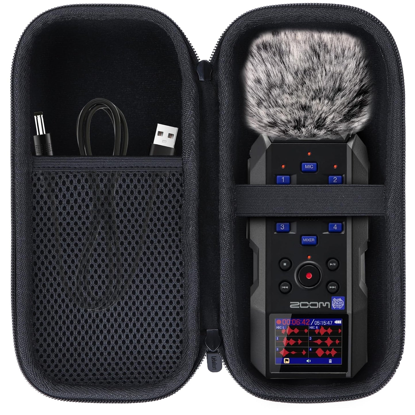 Lebakort Storage Case Compatible with Zoom H6essential / H5studio Handy Recorder