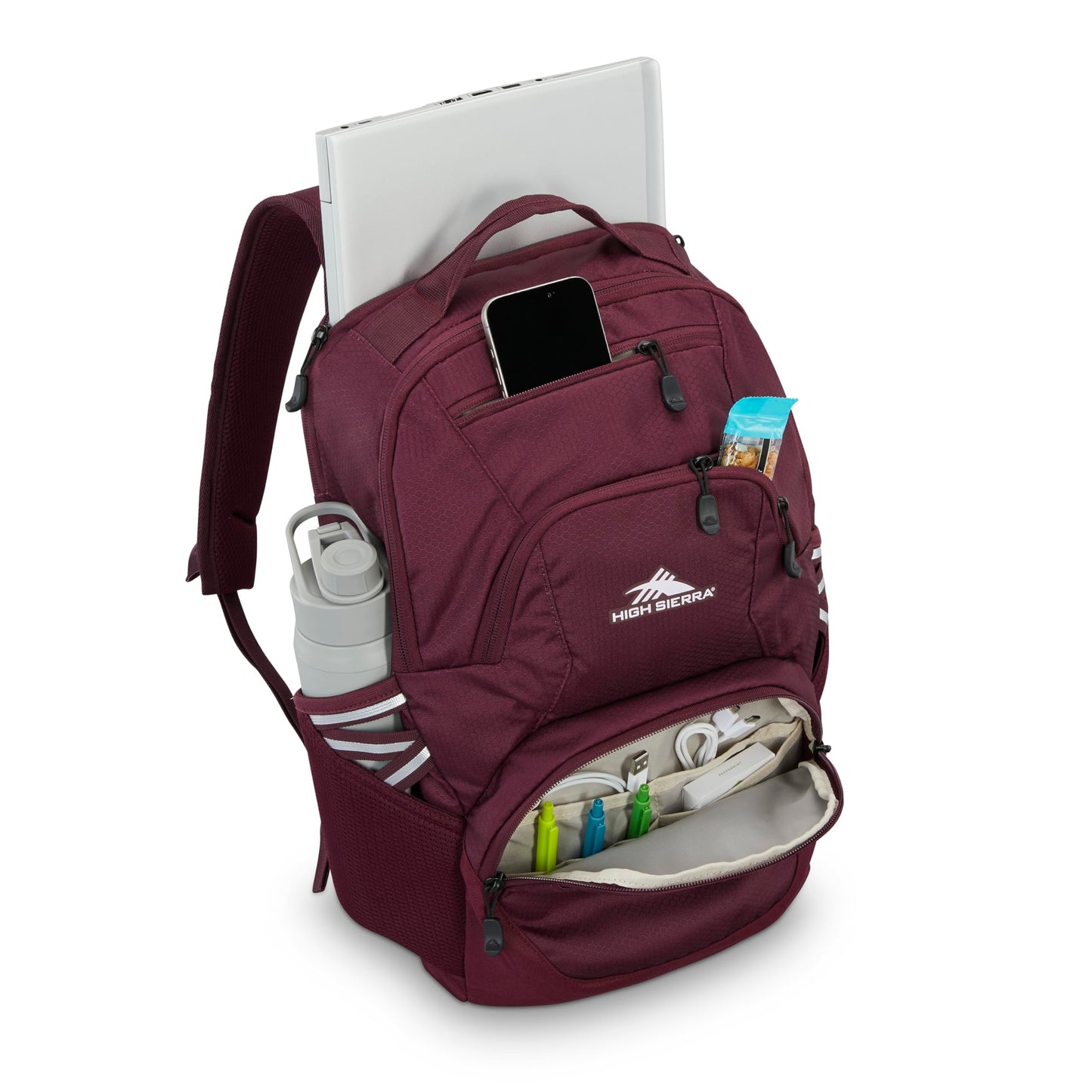 High Sierra Unisex Swoop Sg Backpack, Maroon, One Size, Swoop Sg Backpack