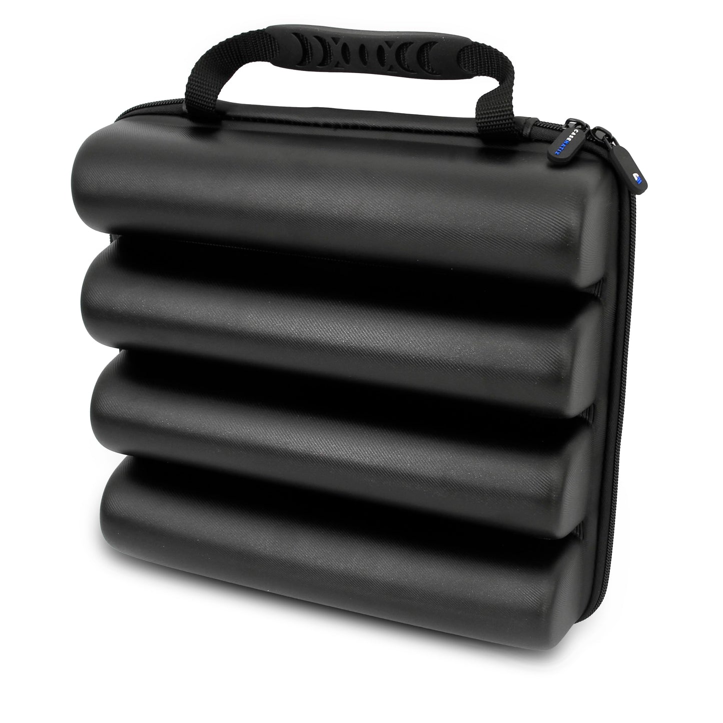 CASEMATIX Wireless Microphone Case Compatible with Four Wireless Microphone System Microphones up to 10.8" by Sennheiser, Shure and More, Stylish Microphone Case for