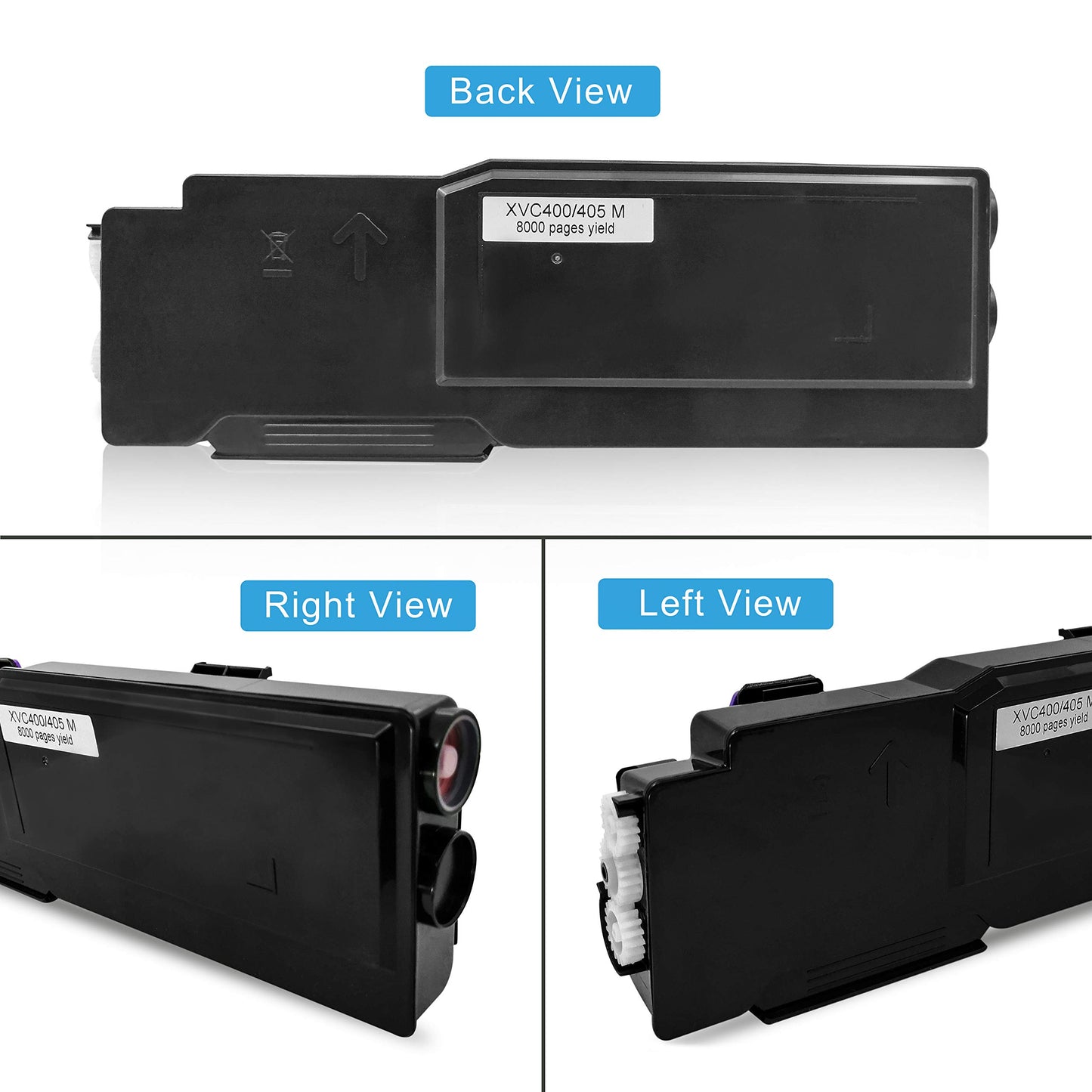 4 Colors Compatible Toner Cartridges C400 C405 【Extra High Yield】 10500 Pages for Black & 8000 Pages for CMY GREENPRINT for Xerox C400n C400n C400dn C405 C405n C405dn C405 MFP Laser Printers