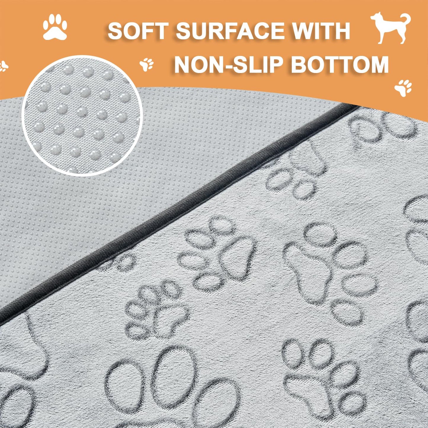 Qeils Reusable Puppy Pads, 2 Pack Washable Pee Pads for Dogs, Non Slip Wee Wee pad, Absorbent and Leakproof Training Mats for Potty, Crate, Playpen, Bed, Sofa, 41"x 41"
