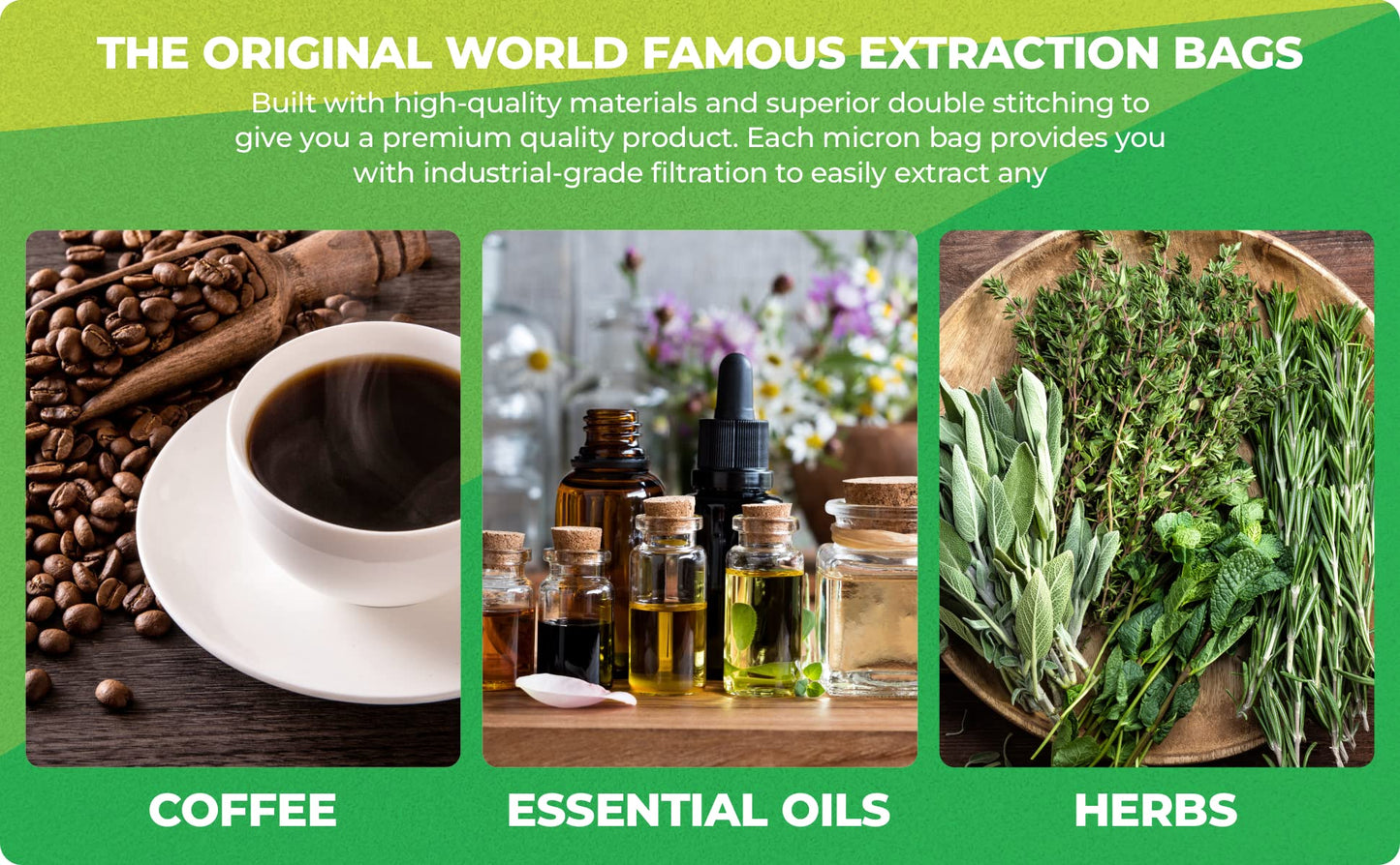 BUBBLEBAGDUDE Extraction Bags 5 Gallon 4 Bags Set - Herbal Bubble Ice Bag Essence Extractor Kit - Plant & Herb Extraction Filter Bags with 10 x 10” Pressing Screen & Storage Bag 220 to 25-Micron Bags