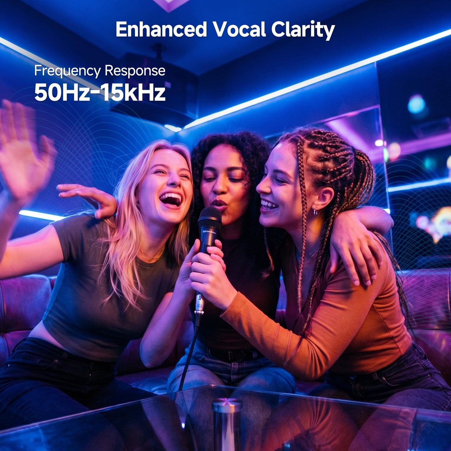 Cable Matters 2-Pack Cardioid Dynamic Vocal Microphones with 4.5m Cable, Wired Microphone for Singing/Singing Machine Microphone Karaoke