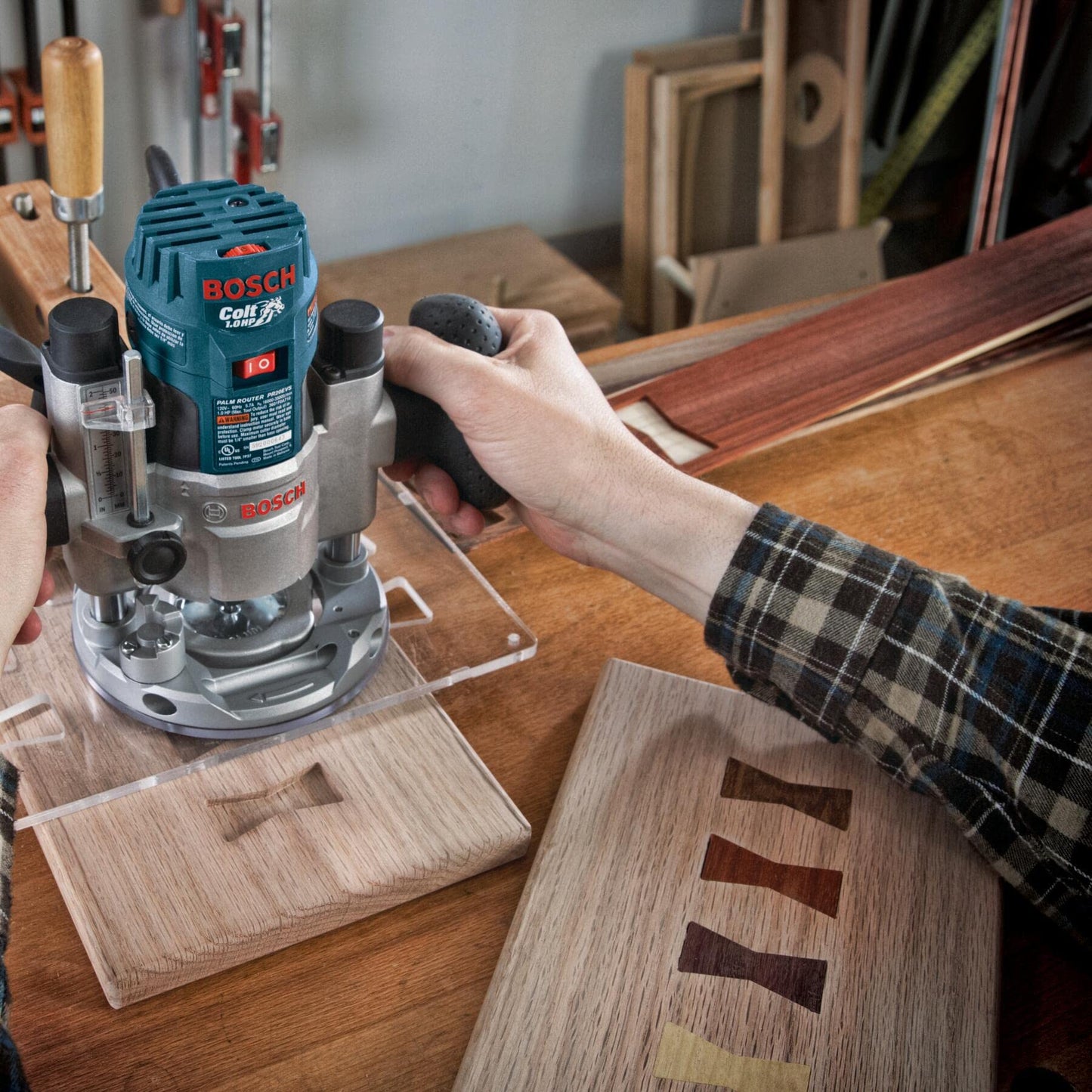 BOSCH 6 pc. Carbide-Tipped Trim and Edging Router Bit Set
