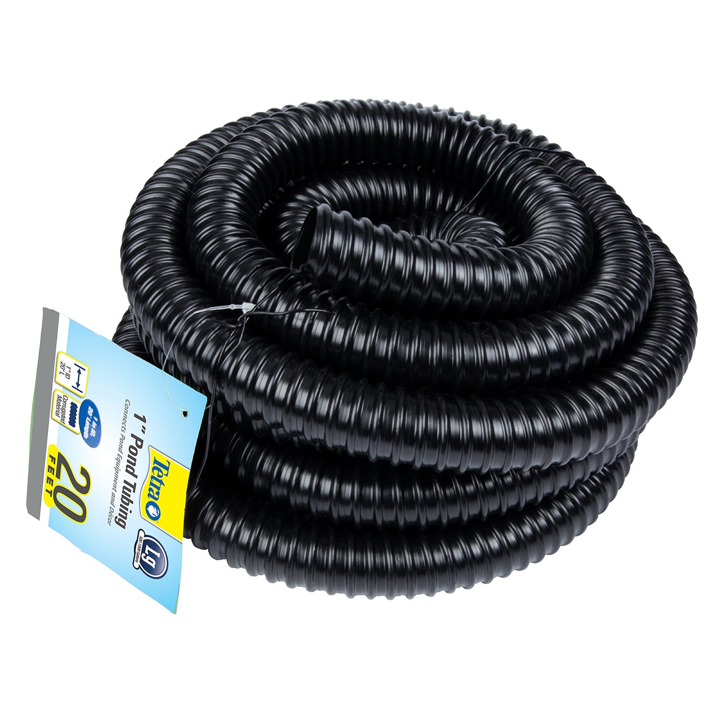 Tetra Pond Rubber Tubing for Pumps, Filters and UV Clarifiers, 1 Inch 20 Foot