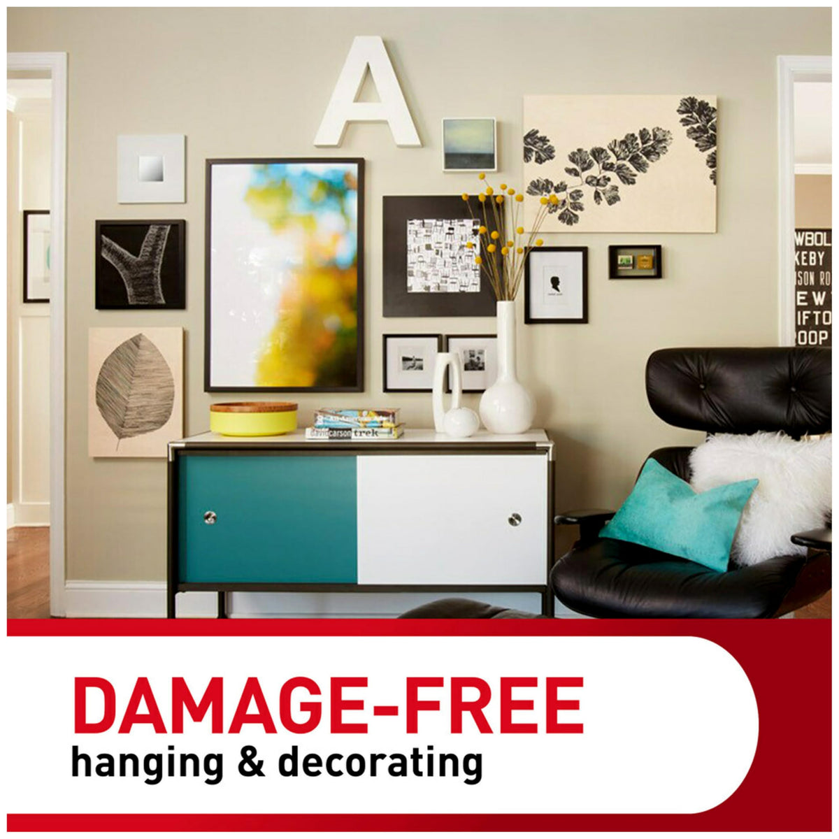 Command Sawtooth Picture Hangers, 4 Frame Hangers and 8 Command Strips, Damage-Free Hanging Sawtooth Frames, No Tools Wall Hook for Home Decor, Holds up to 4 lb