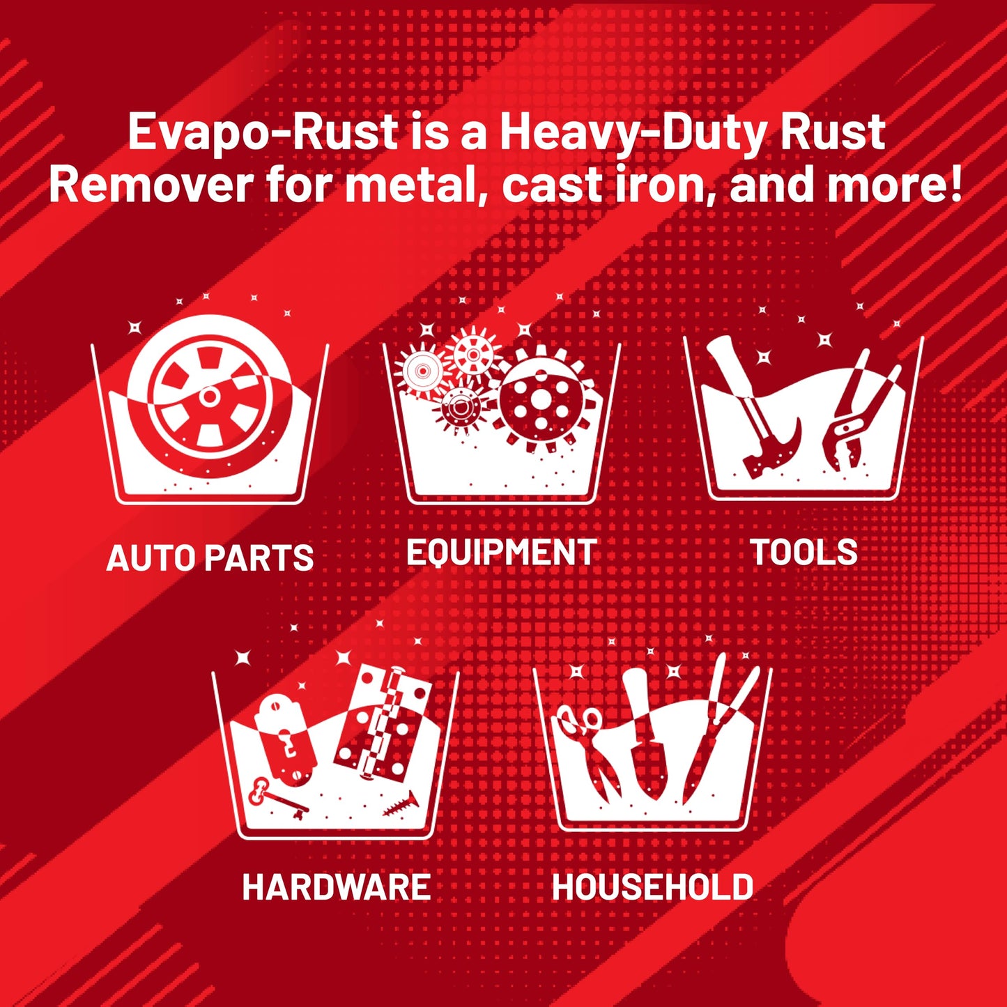 Evapo-Rust ER012 Super Safe Rust Remover – 128 oz., Non Toxic Rust Remover for Auto Parts, Hardware, Antiques | Rust Removers and Chemicals,Gray,1 gallon