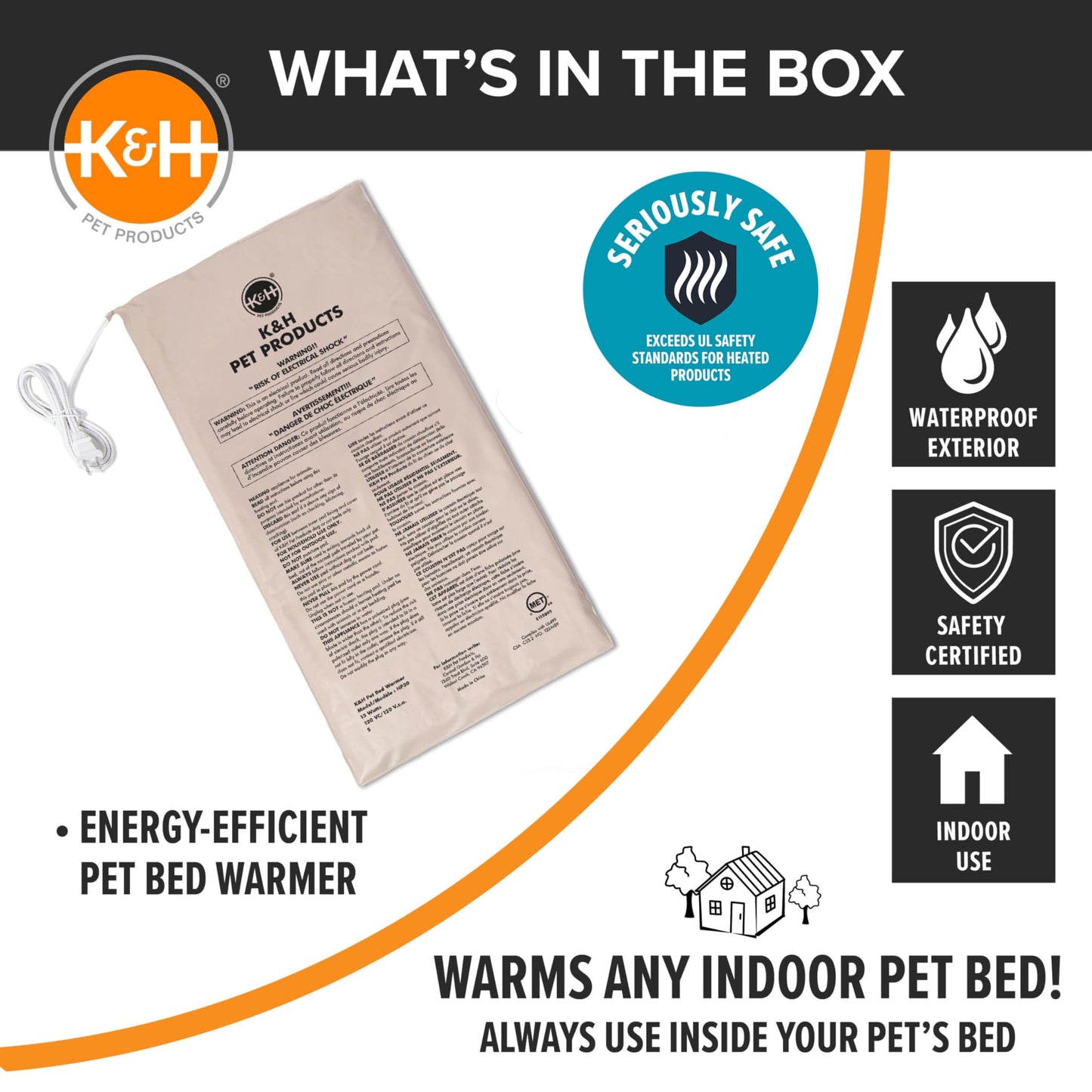 K&H Pet Bed Warmer, 13 Watts, Large, 11 By 24 Inches