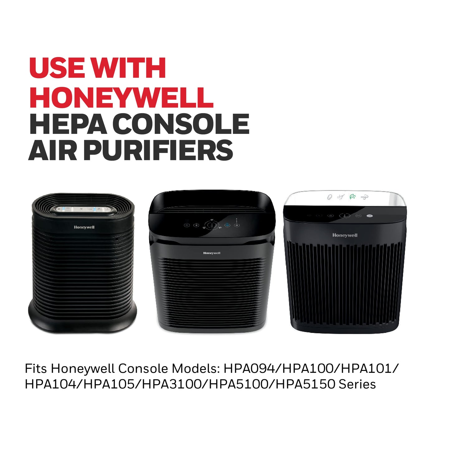 Genuine Honeywell HRF-ARVP100 1-Year Value Filter Kit for Medium Room HPA100 Series HEPA Console Air Purifiers