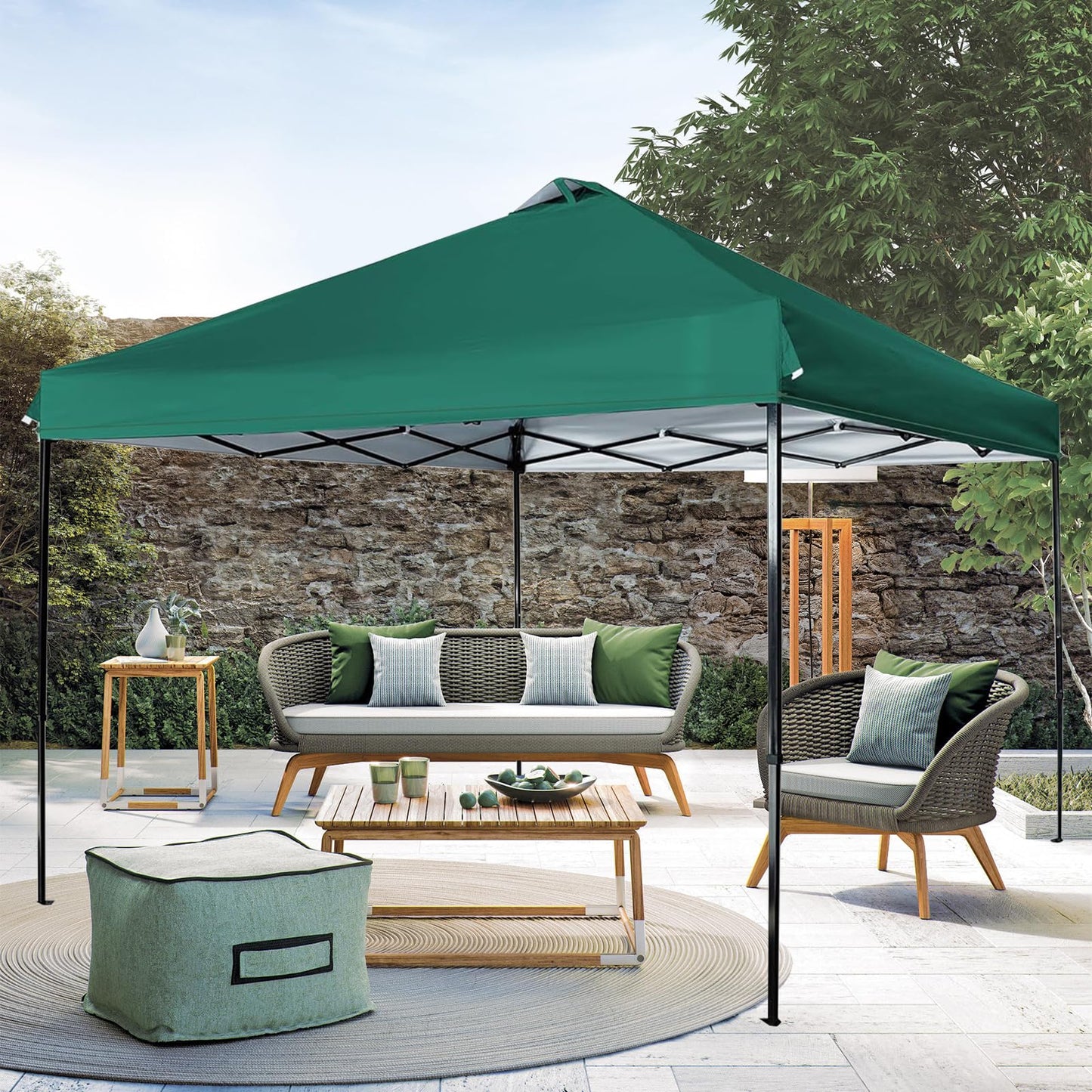 10x10 Canopy Replacement Top, Waterproof Pop Up Canopy Tent Top Cover for Straight Leg Frame, Canopy Top Sunshade Coated for Outdoor Garden Gazebos Patio Camping