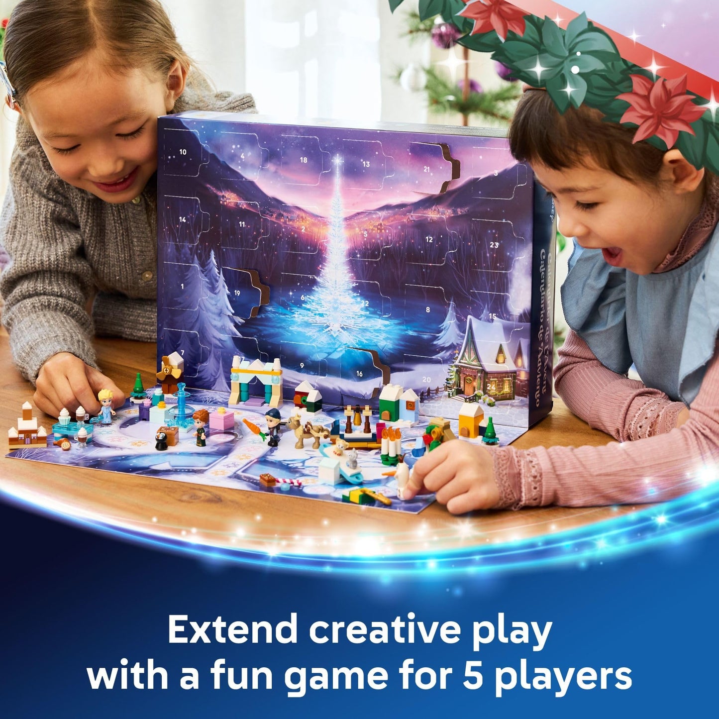 LEGO Disney Frozen Advent Calendar 2025 Kids Toy - Holiday Countdown Playset for Boys & Girls, Ages 5+ - Ana & Elsa Minidolls & Buildable Surprises - Disney Princess Gift for Christmas - 43273