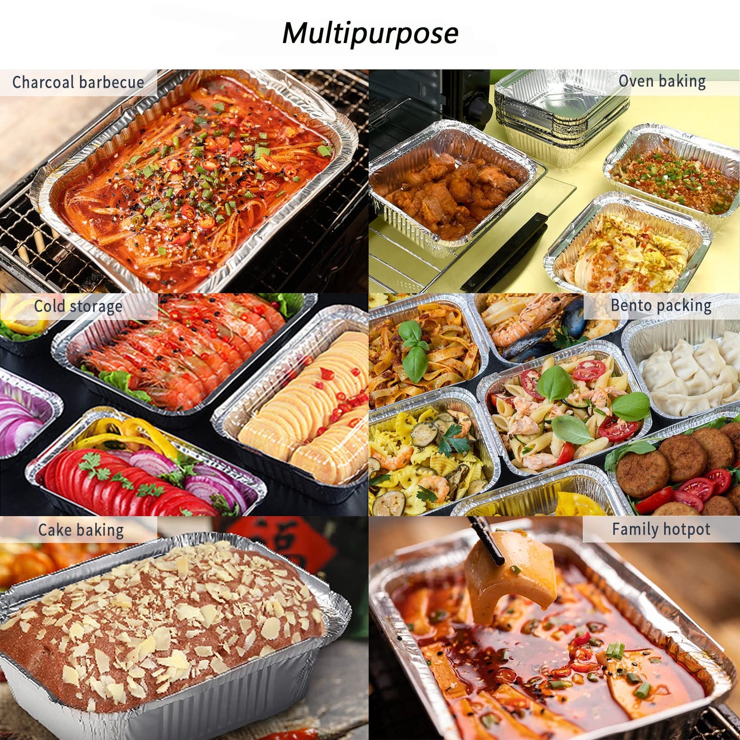 50 Pack 6415 Grease Drip Pan Liners for Weber Spirit Series, Q Series Grills,Genesis II LX 200 and 300 Series, Disposable Aluminum Foil BBQ Grease Trays, & for Baking Heating Storing Food 8.5" X 6"