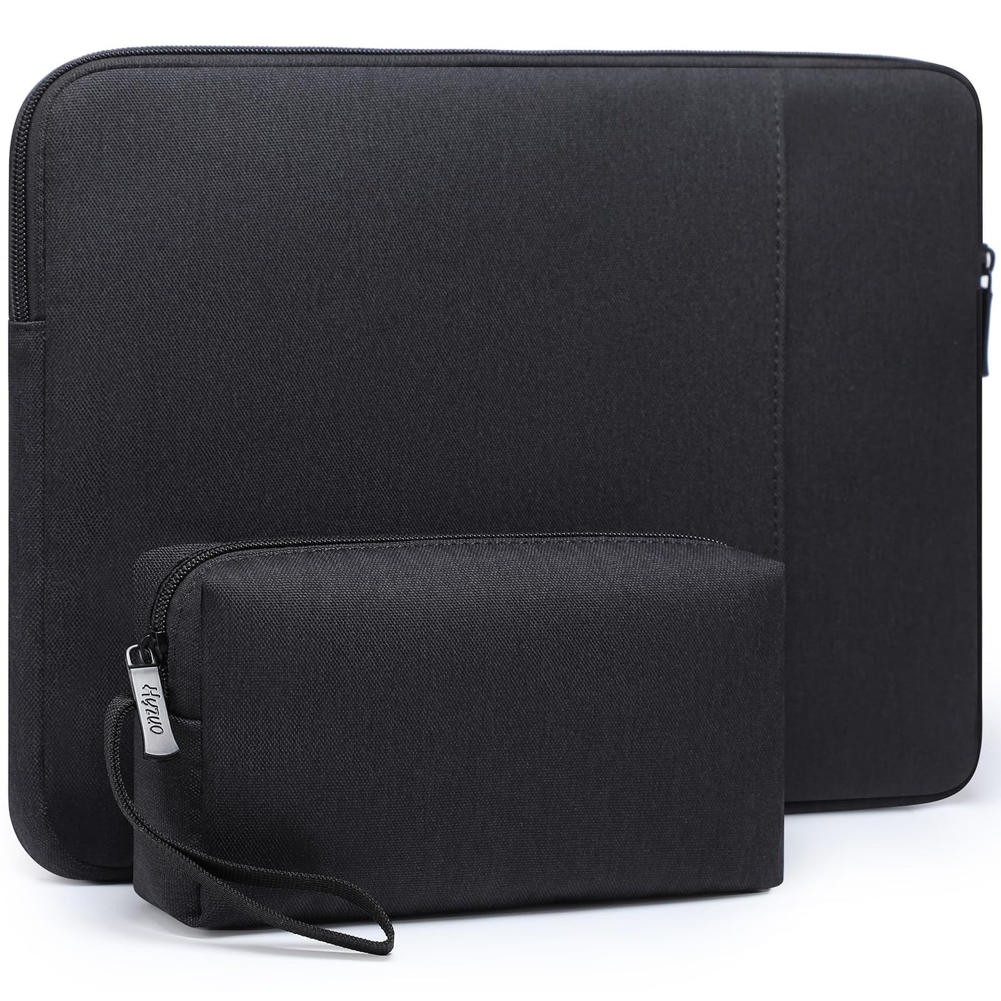 HYZUO 14-15 Inch Laptop Sleeve Bag Set for MacBook Air 15 M5 A3448 M4 M3 M2 2026-2023, MacBook Pro 15, XPS 14/15 Plus, 15" Surface Laptop, Notebook Case for 14" HP Lenovo Asus Acer, Black