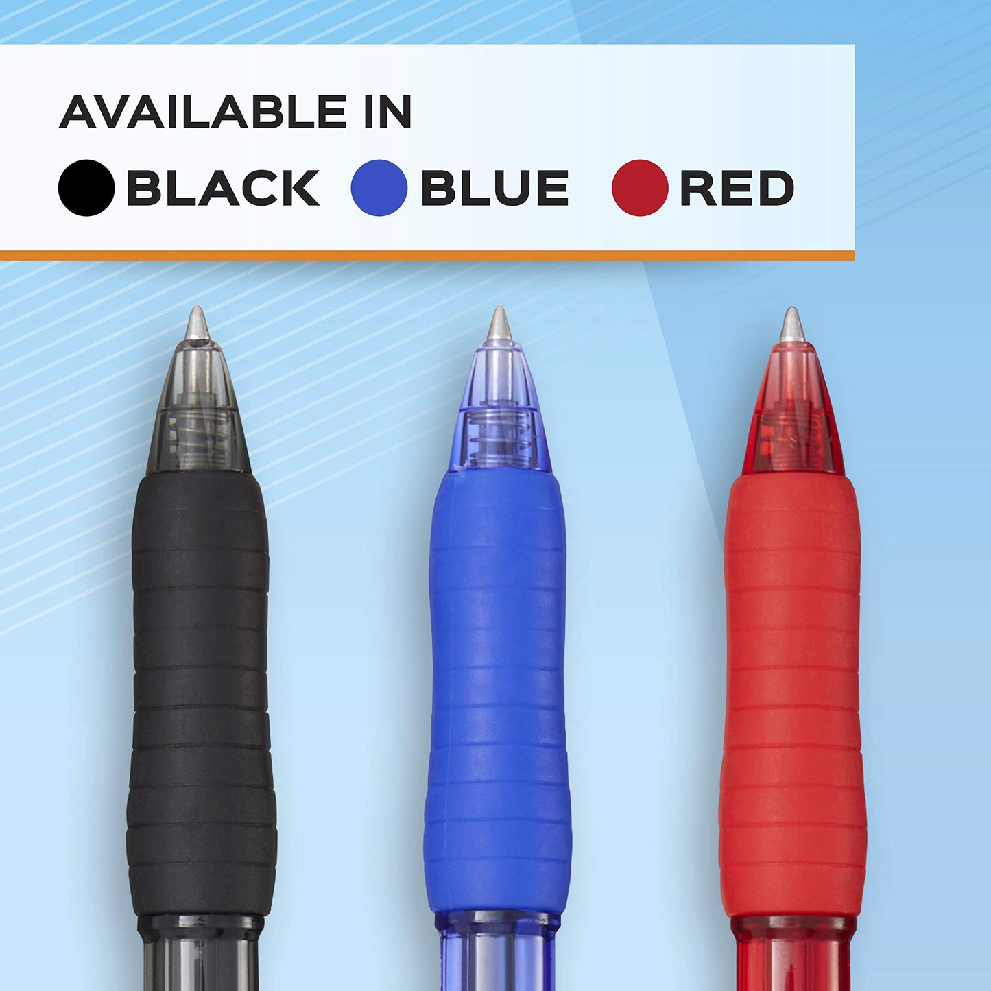 Paper Mate Gel Pen, Profile Retractable Pen, Medium Point (0.7 mm), Blue, 36 Count